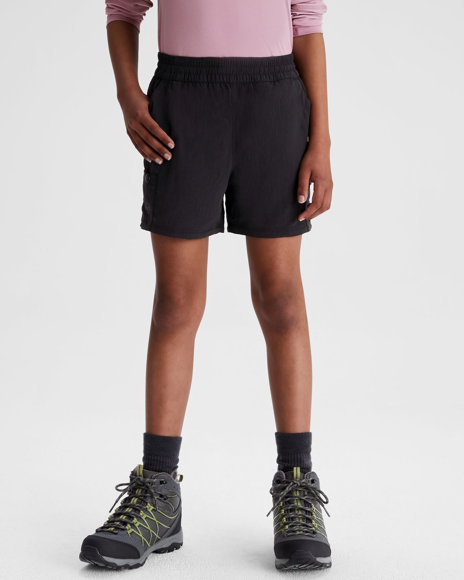 Girls' EVRY Day Cargo Shorts - Black | Comfortable Casual Wear for Outdoor Activities, School & Playtime