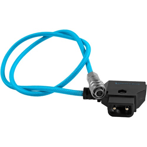 Kondor Blue D-Tap to 2-Pin Power Cable for Blackmagic Pocket Cinema Camera 6K/4K - 20 Inch (Blue) - Perfect for On-Set Power Supply and Professional Filmmaking
