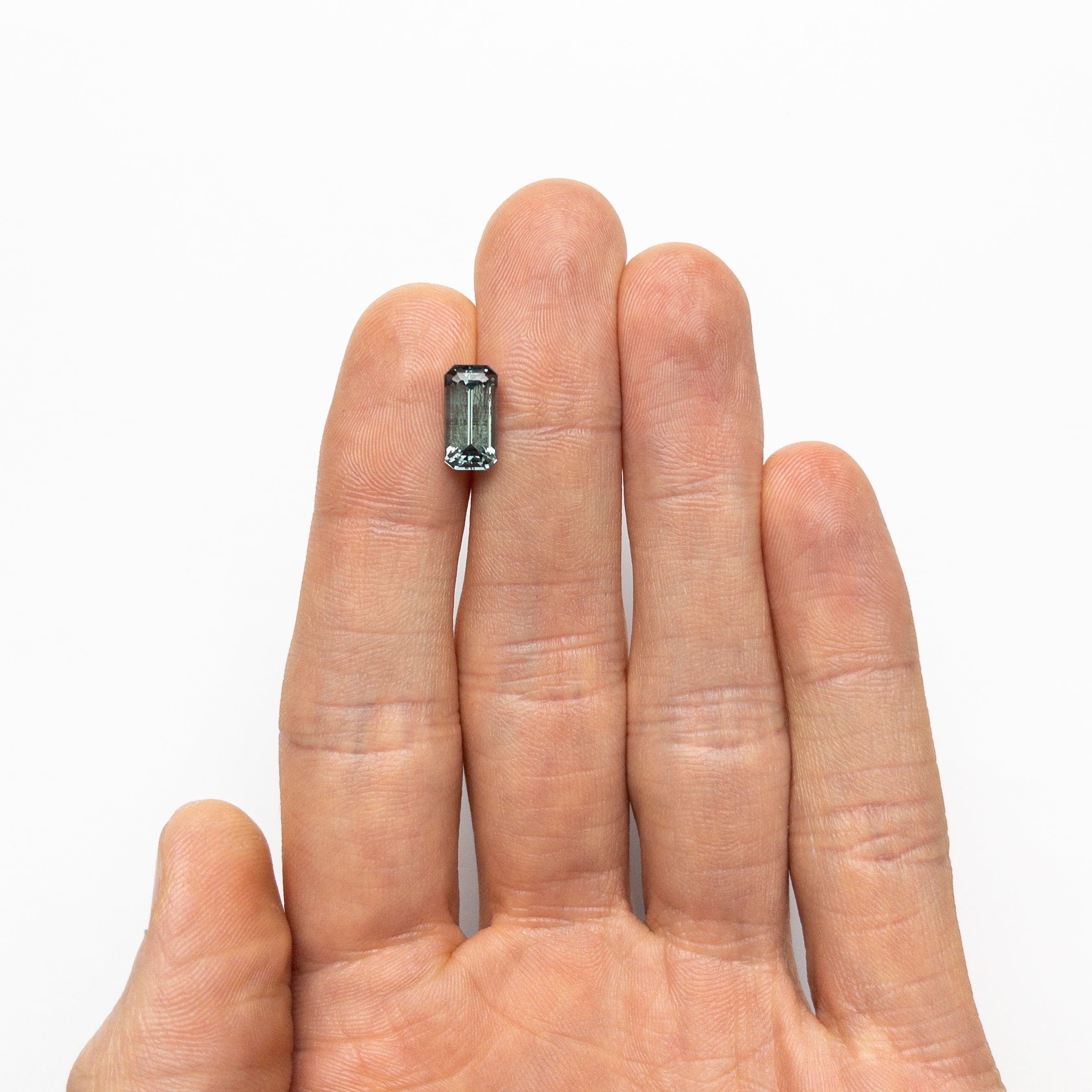 3.59ct Natural Blue Sapphire Gemstone - 11.04x5.67x5.03mm Step Cut Rectangle with Cut Corners for Engagement Rings & Fine Jewelry Making