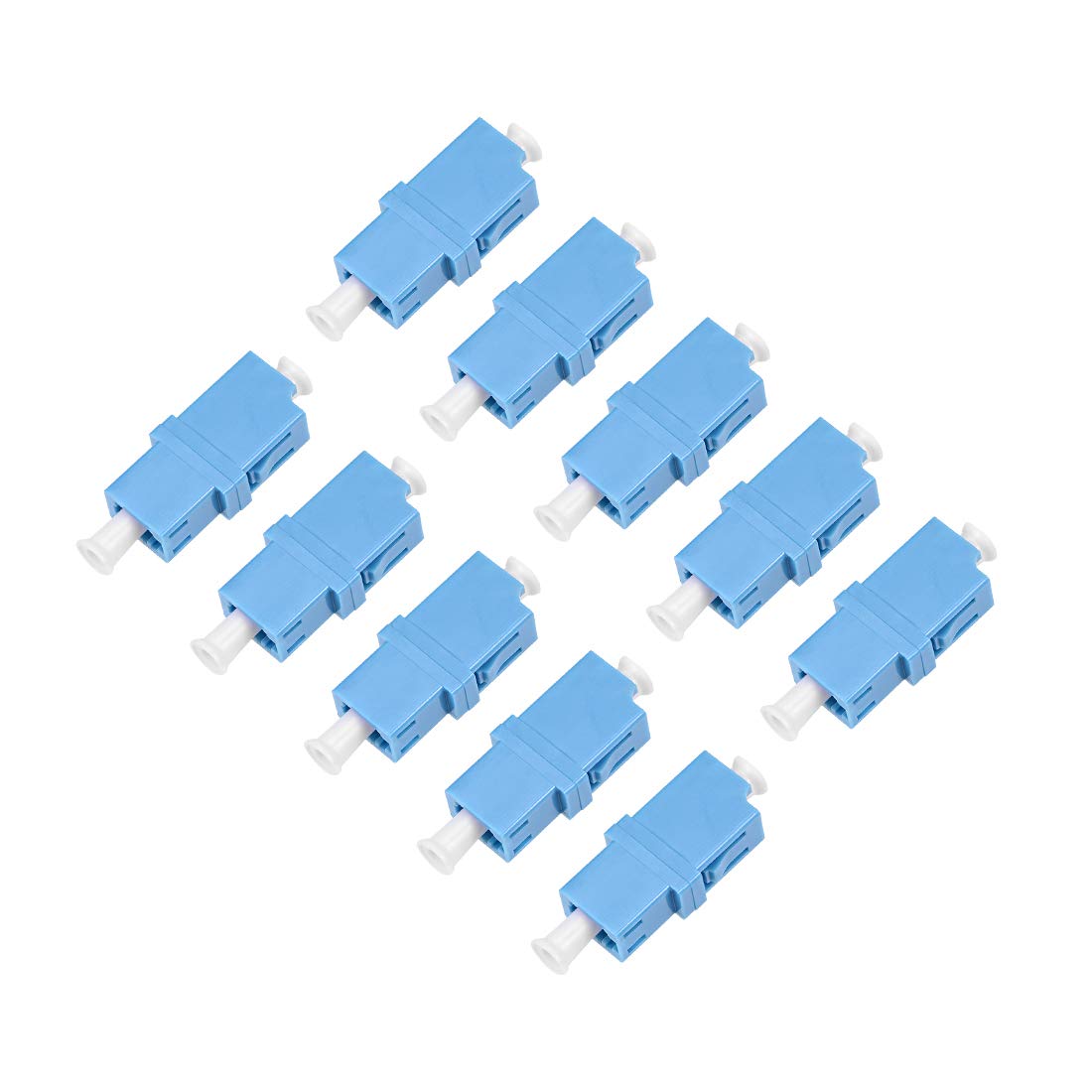 LC to LC Fiber Coupler Adapter 10Pcs for Server Rack & Patch Panel - Singlemode/Multimode Network Setup
