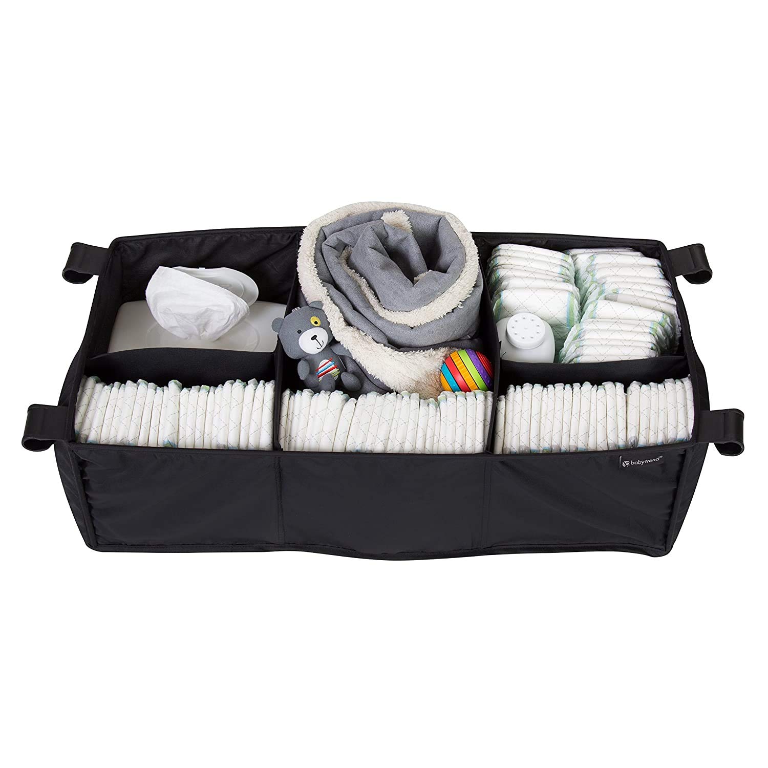 Baby Trend Twin Nursery Center with Circle Tech - Portable Infant Crib & Playard for Twins, Perfect for Home, Travel and Daycare Use