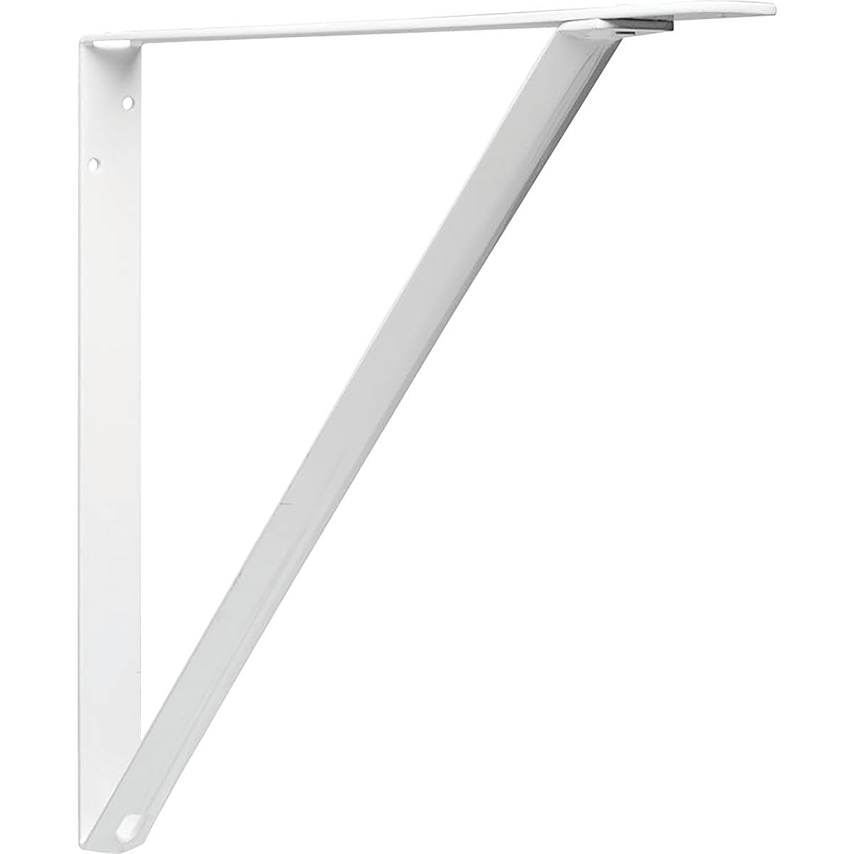 John Sterling Closet-Pro 19-Inch Depth x 16-Inch Height White Steel Fixed Shelf Bracket - Heavy Duty Closet Organizer for Home Storage & Garage Shelving (1 Each) - Perfect for Pantry, Laundry Room & Workshop Organization