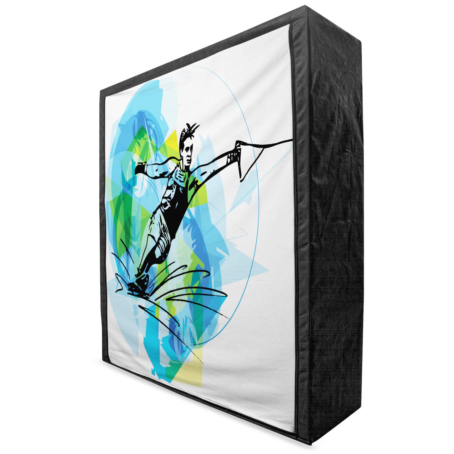 Ambesonne Portable Fabric Wardrobe for Sports Enthusiasts - 59