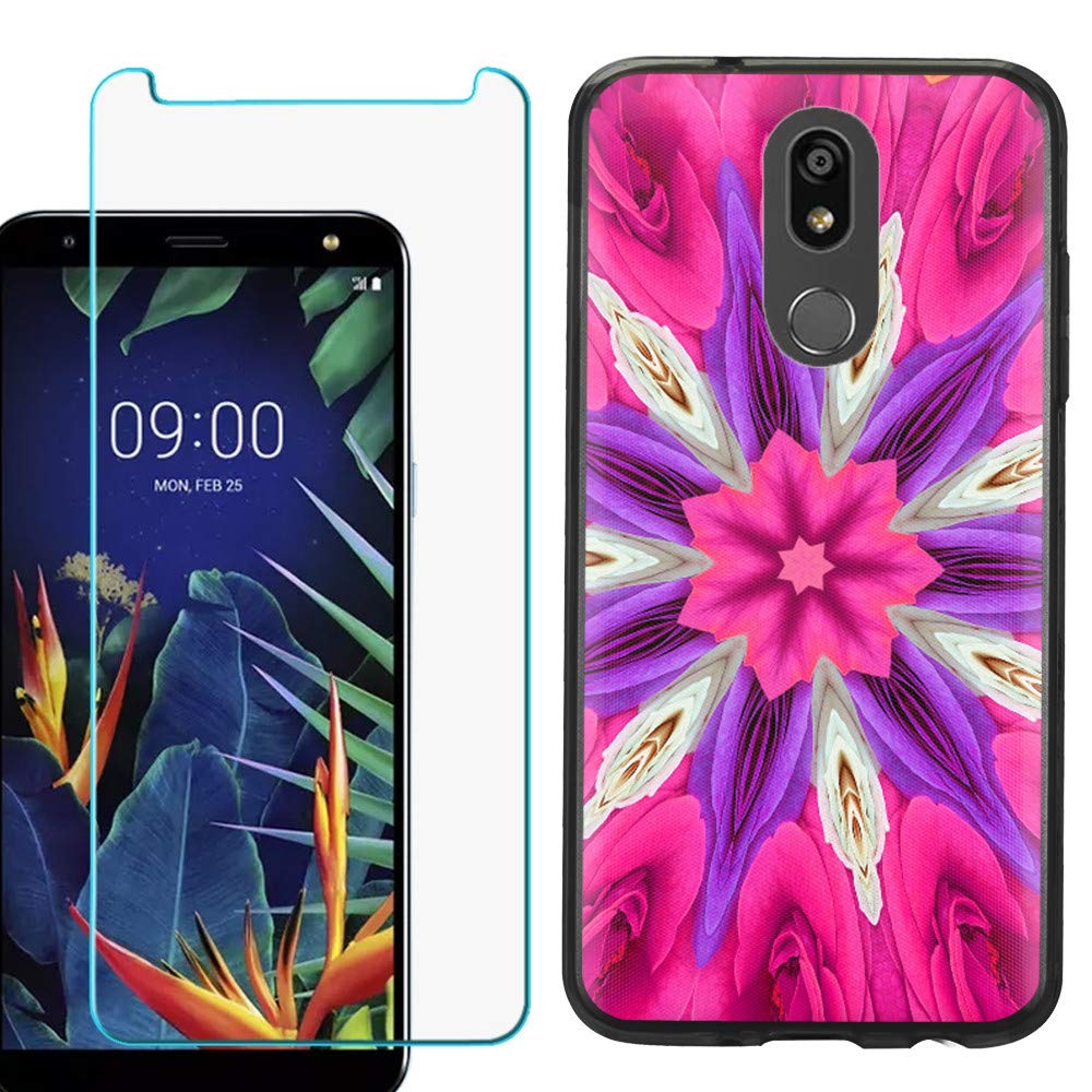 LG Solo LTE/Harmony 3/K40 Phone Case - Slim Fit TPU Protective Cover with Tempered Glass Screen Protector (Black Bezel) | Shockproof & Scratch Resistant | Perfect for Work, Travel & Outdoor Activities