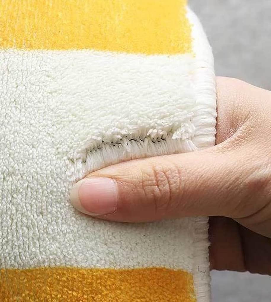 Stylish Checkered Plaid Wool Shaggy Area Rug 6x8 Feet - Soft Thick Modern Carpet for Bedroom, Living Room & Dining Room - Washable Home Office & Farmhouse Floor Rug - Perfect for Indoor Kitchen, Laundry Runner & Cozy Home Decor