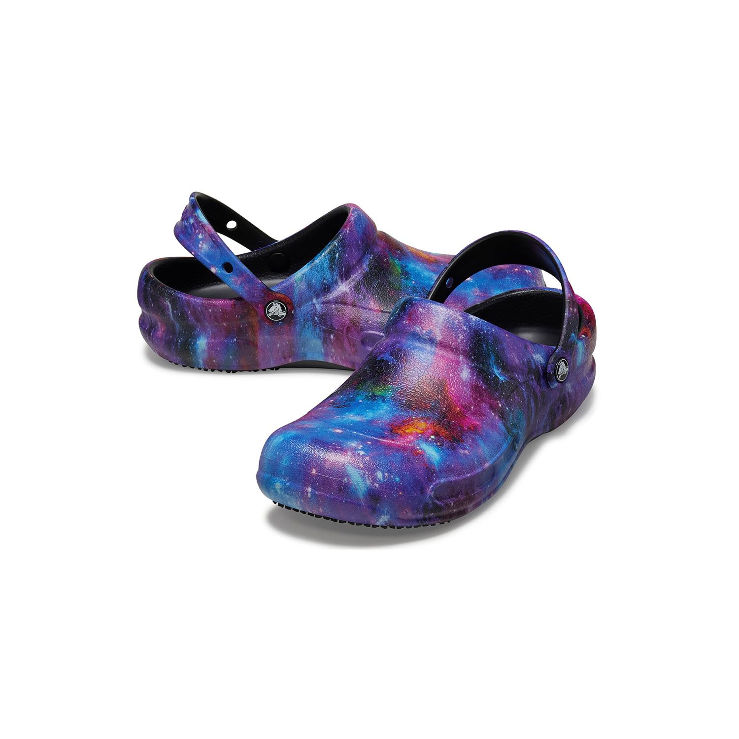 Crocs Unisex-Adult Bistro Graphic Slip-Resistant Work Clogs - Comfortable Non-Slip Shoes for Restaurant, Healthcare & Kitchen Workers
