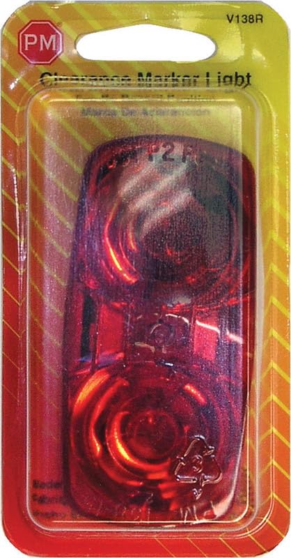 Peterson Rectangle Red Clearance Light - Heavy Duty LED Truck Trailer Marker Lights for Semi Trucks, RVs & Commercial Vehicles - Waterproof & Durable for All-Weather Use