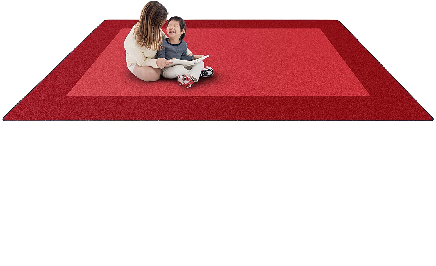 7'8 x 10'9 Soft Plush Area Rug for Living Room - Non-Slip Modern Home Decor Carpet for Bedroom, Office & Dining Room - Cozy Floor Mat for Family Gatherings & Relaxation