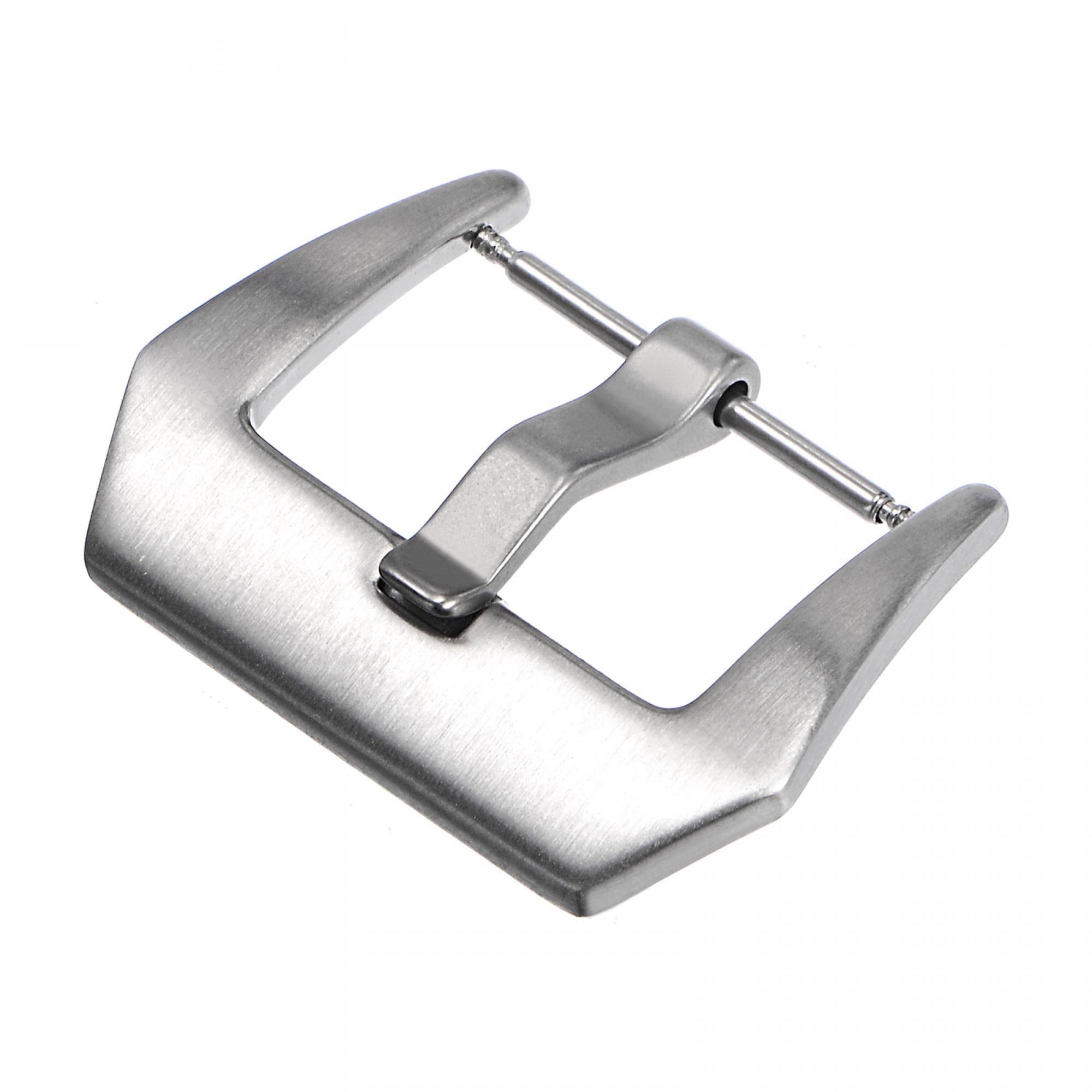Stainless Steel Watch Strap Buckle 24mm - Silver PVD Clasp Replacement for Casual & Dress Watches