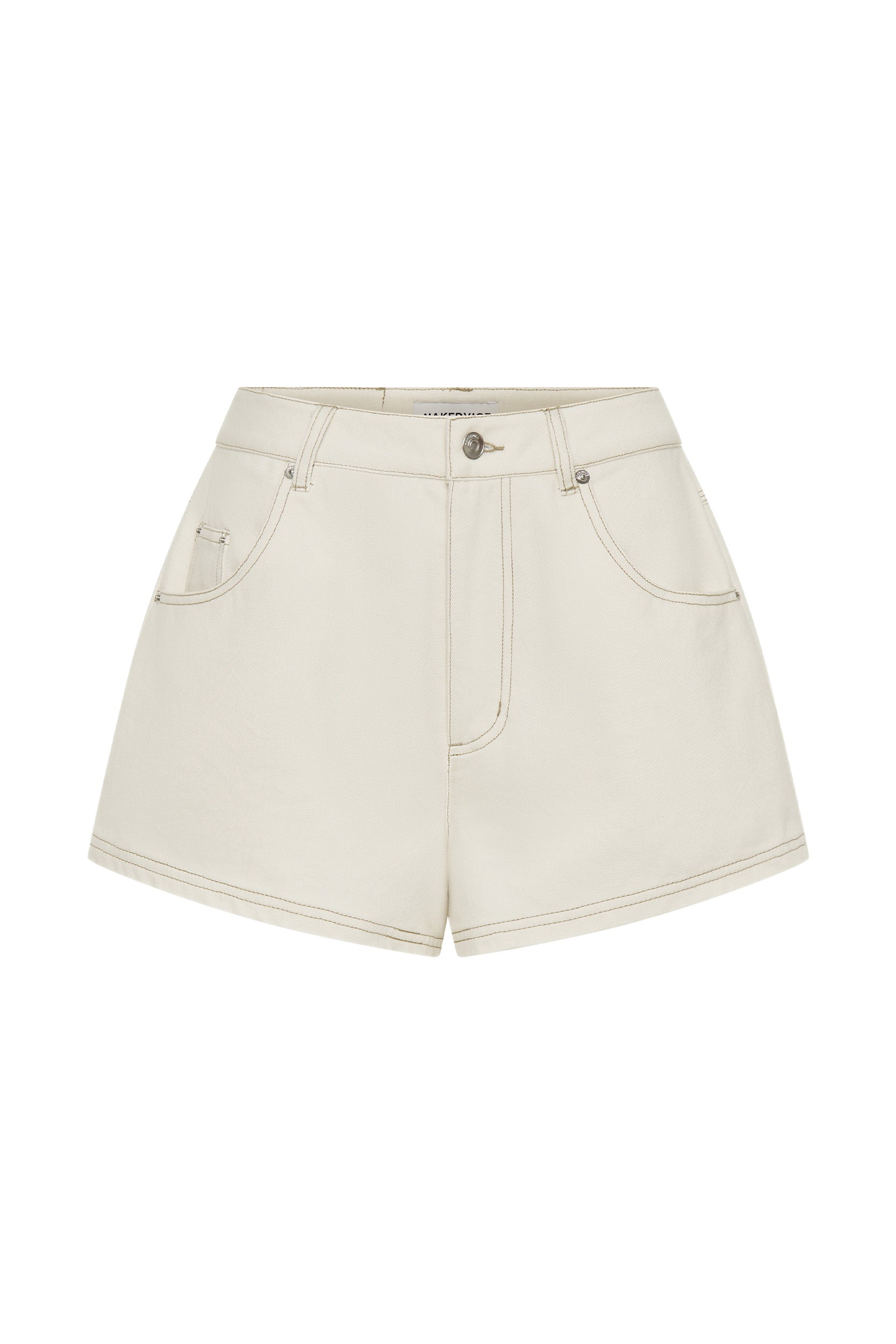 The Skylar Ecru Short - Women's Casual Denim Shorts for Summer | Perfect for Beach, Travel & Everyday Wear