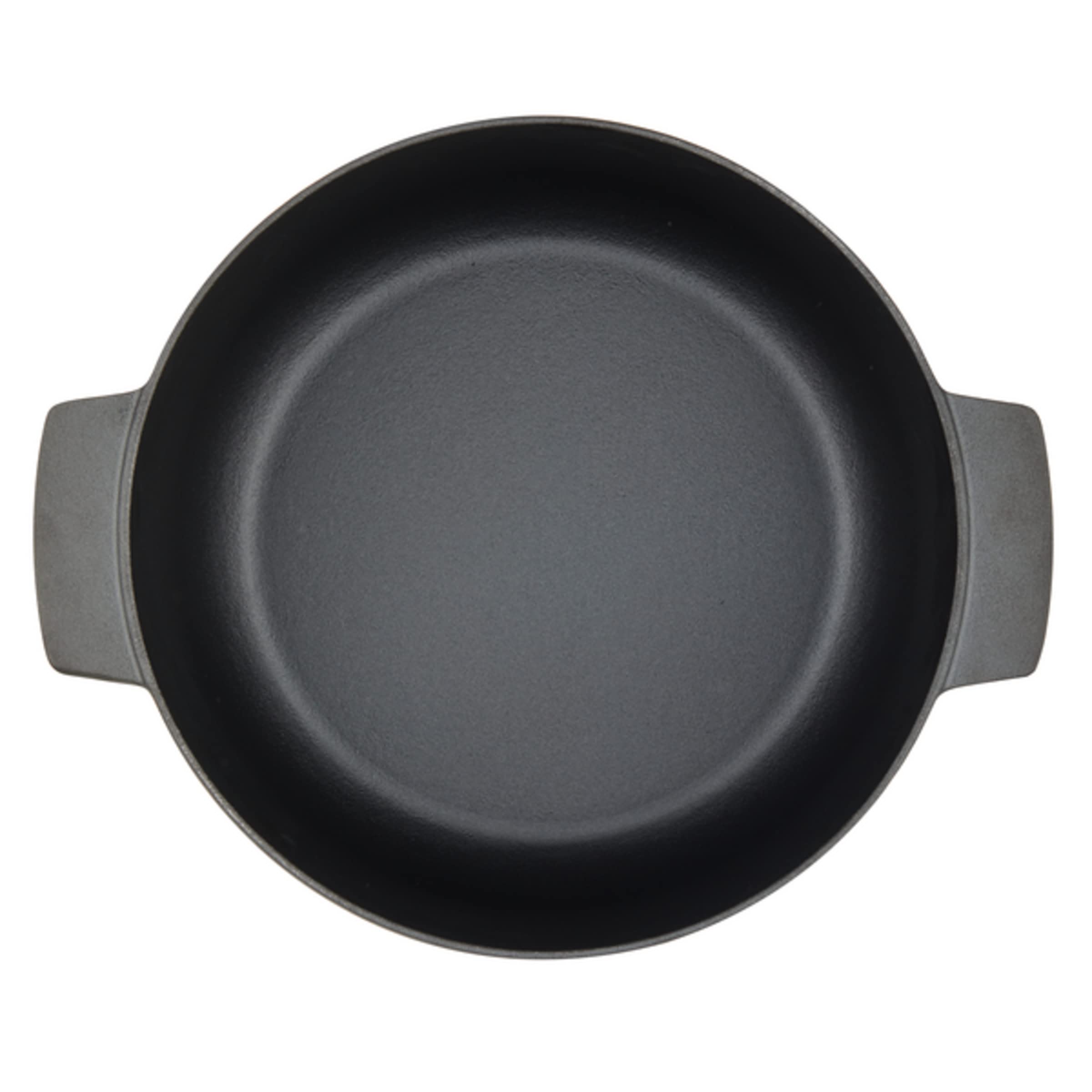 KitchenAid 6 Quart Seasoned Cast Iron Dutch Oven - Black Enameled Pot for Braising, Stewing & Baking | Perfect for Soups, Bread & Camping Meals