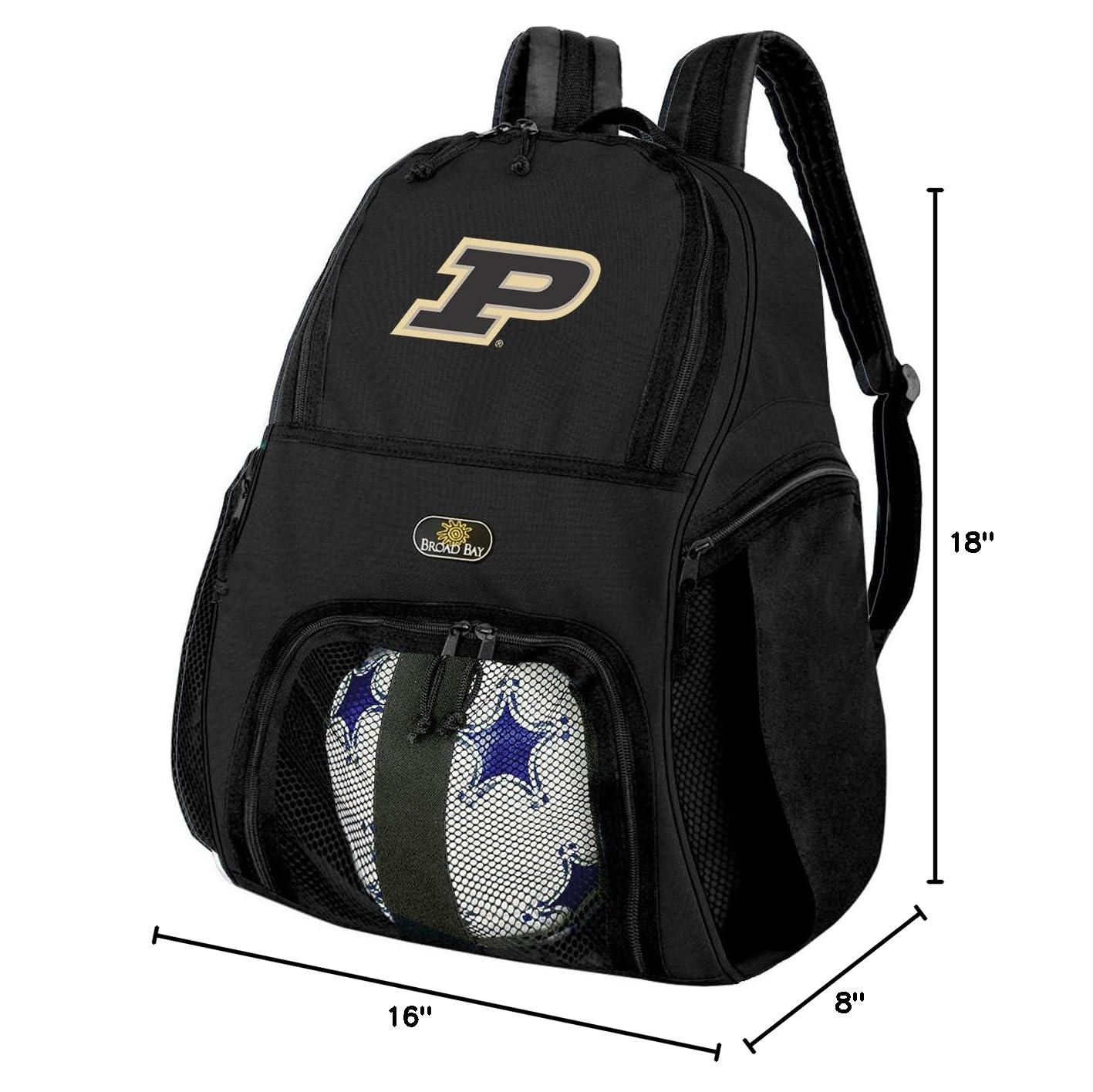 Purdue University Soccer Backpack - Durable Sports Backpack for Soccer & Volleyball Practice Gear - Perfect for Training, Games & School Use