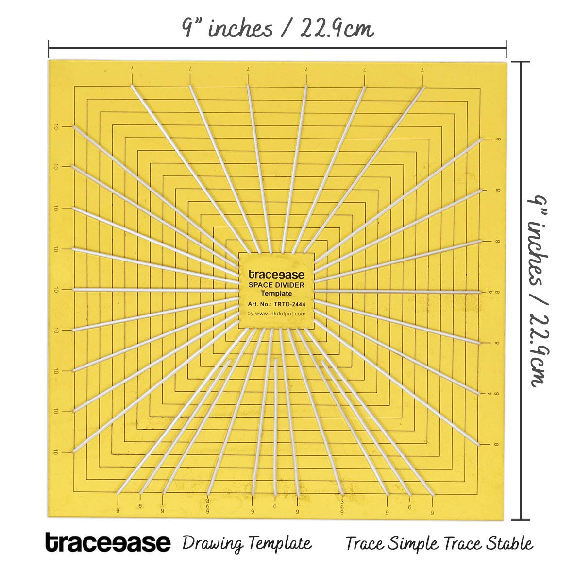 TraceEase Space Divider Template - Professional Technical Drawing Stencil Kit for Architects & Engineers | Perfect for Drafting, Blueprint Design & CAD Sketching