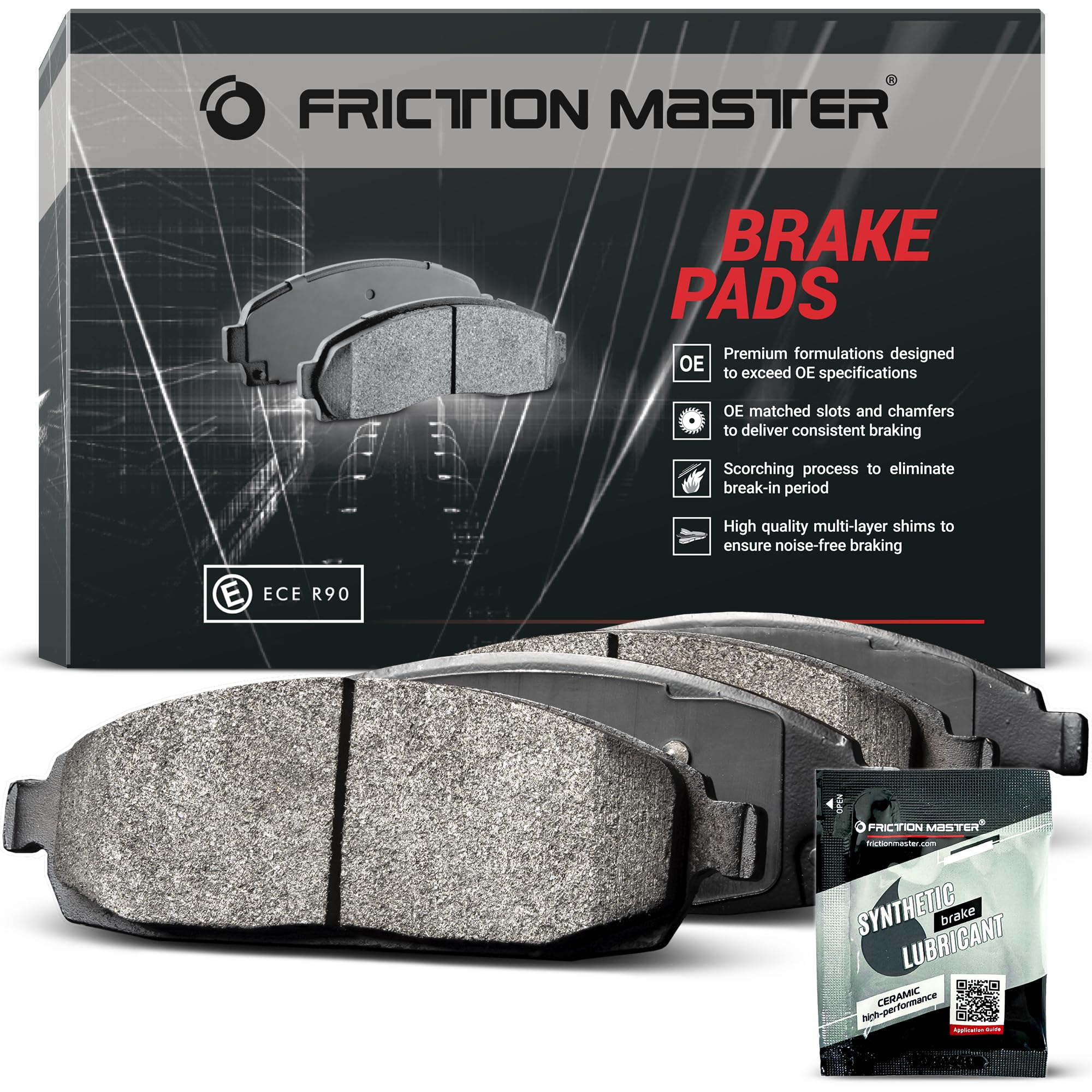 High-Performance MKD989 Semi-Metallic Rear Brake Pads for Chevrolet Express 3500 2003-2008 & GMC Savana 3500 2003-2019 (Dual Rear Wheels) - Durable Stopping Power for Heavy-Duty Trucks, Towing & Commercial Use