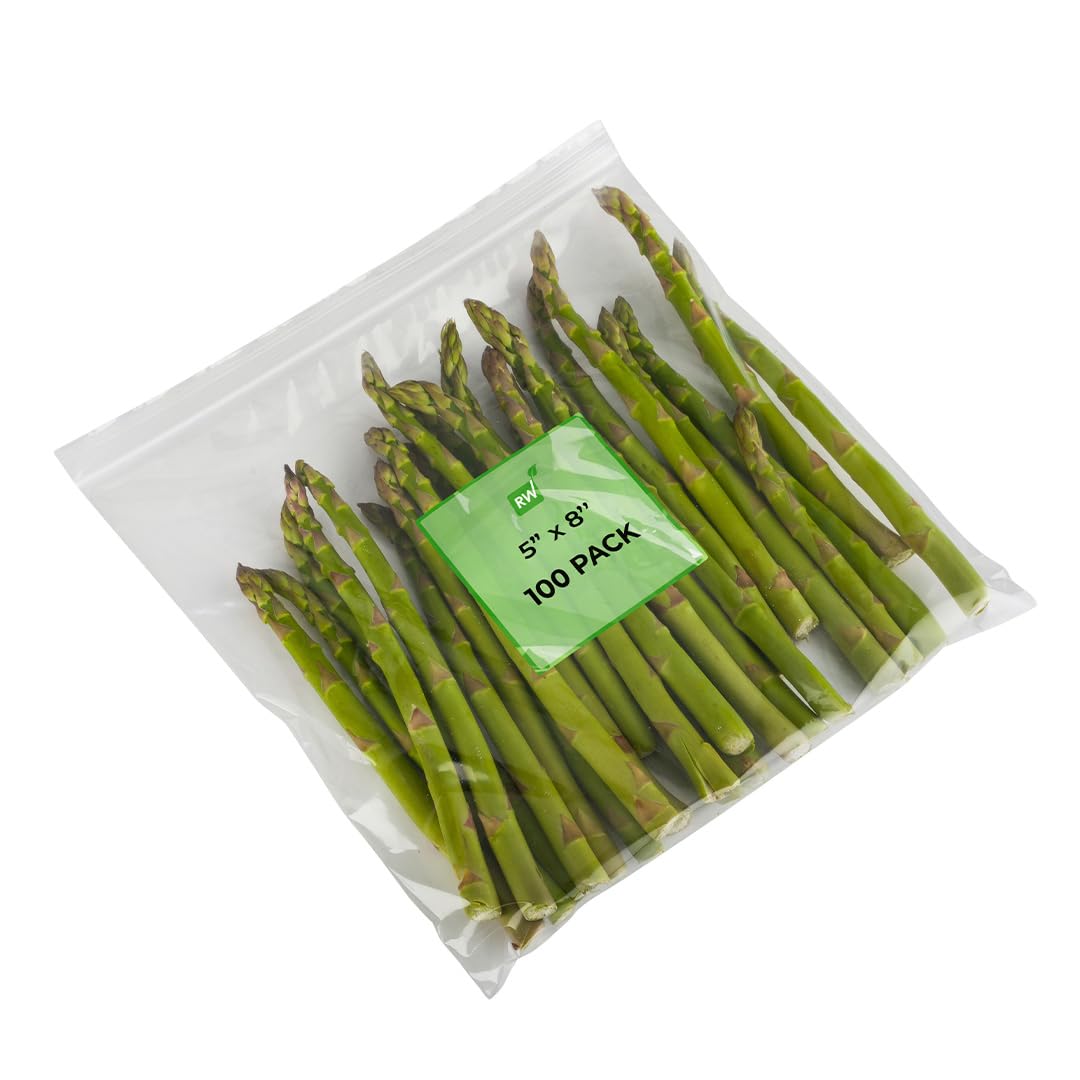 Restaurantware 100 Pack 13 x 12.5 Inch Clear Resealable Plastic Storage Bags - Heavy Duty Zipper Bags for Snacks, Nuts, Seeds, Candy, Treats & Food Storage | Perfect for Kitchen, Pantry Organization & On-the-Go Snacks