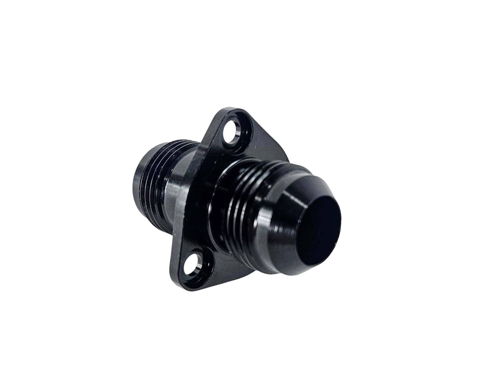 12AN Flanged Bolt Pass Thru Bulkhead Fitting - High Pressure Fuel & Oil Line Connector for Automotive, Marine & Industrial Applications
