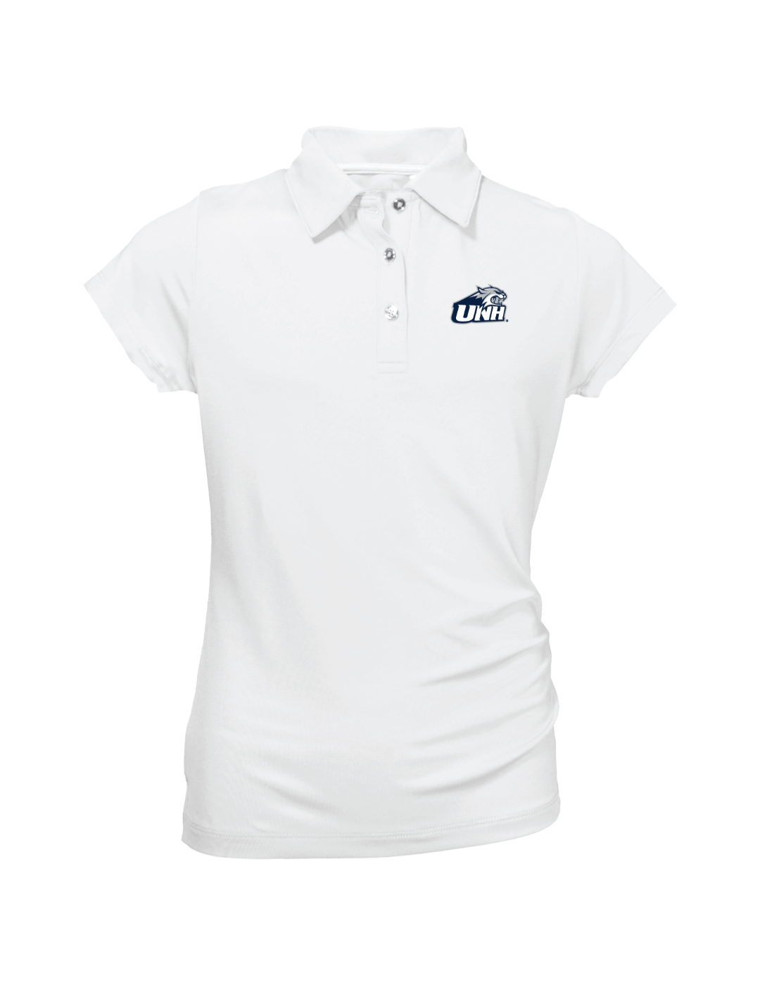 New Hampshire Wildcats Youth Girls' Polo Shirt - Comfortable Cotton Jersey for School & Sports - Perfect for Cheerleading, Soccer, and Team Spirit Events
