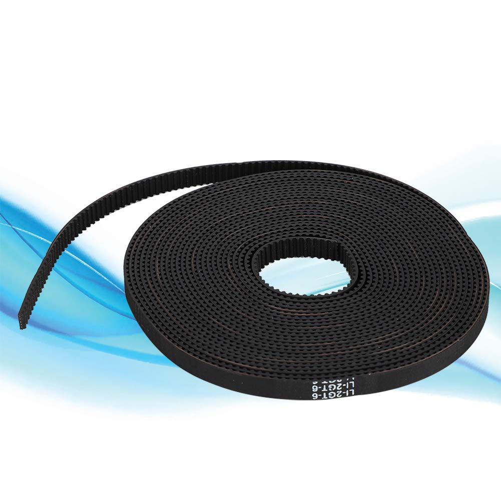 High-Quality 5m x 6mm Black Rubber Timing Belt & Synchronous Wheel Kit for Prusa/MendelMax 3D Printers | Durable Replacement Parts for Smooth Printing Operations | Perfect for DIY 3D Printing Projects and Repairs