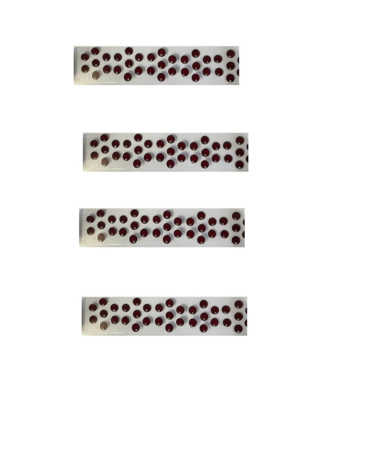 Traditional Indian Round Maroon Velvet Bindi with Stone - Pack of 4 Skin-Friendly Adhesive Forehead Stickers for Women & Girls | Perfect for Weddings, Festivals & Cultural Events (Size 7)