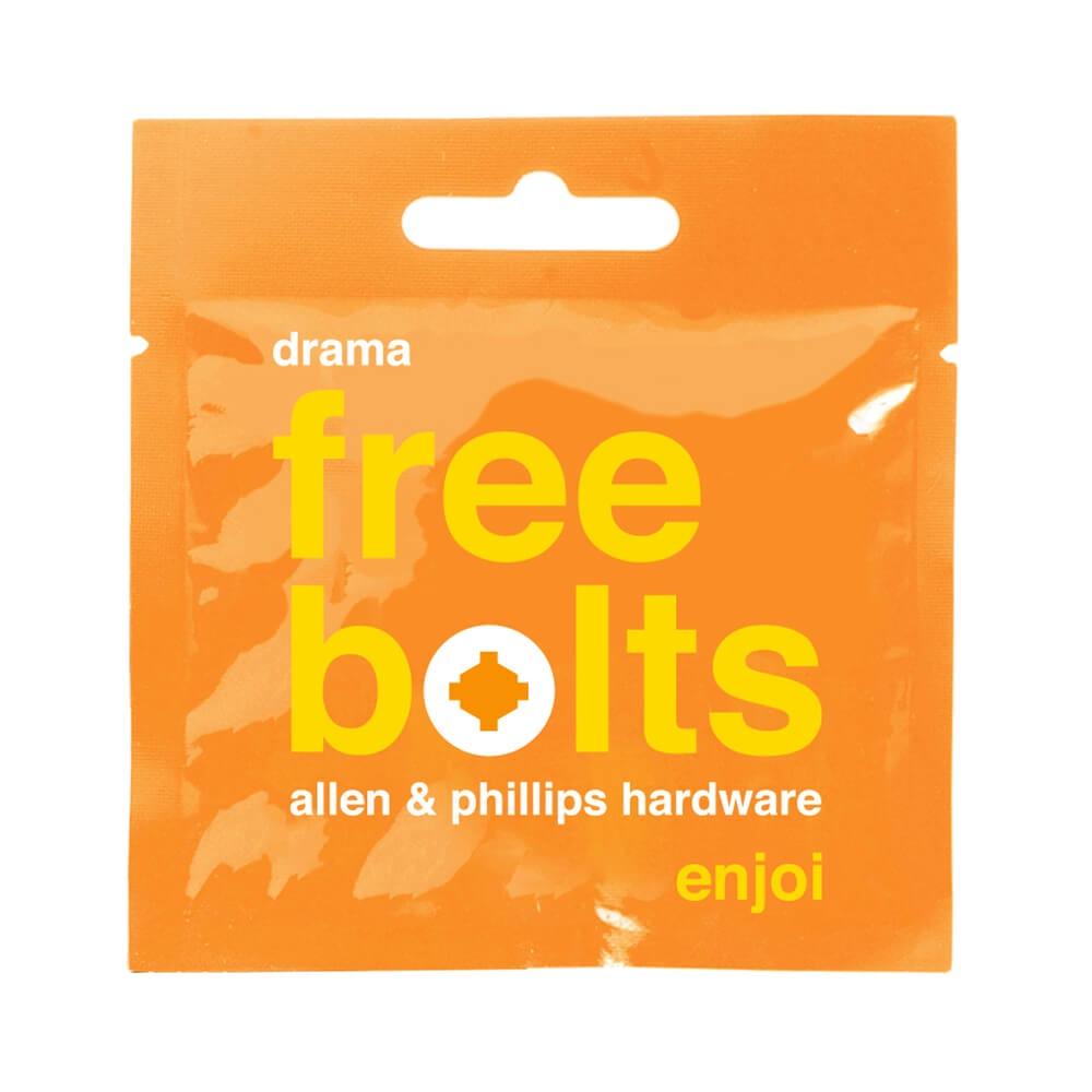 Enjoi Drama Free Bolts 1 - High-Quality Skateboard Hardware for Smooth Riding | Perfect for Street Skating & Park Tricks
