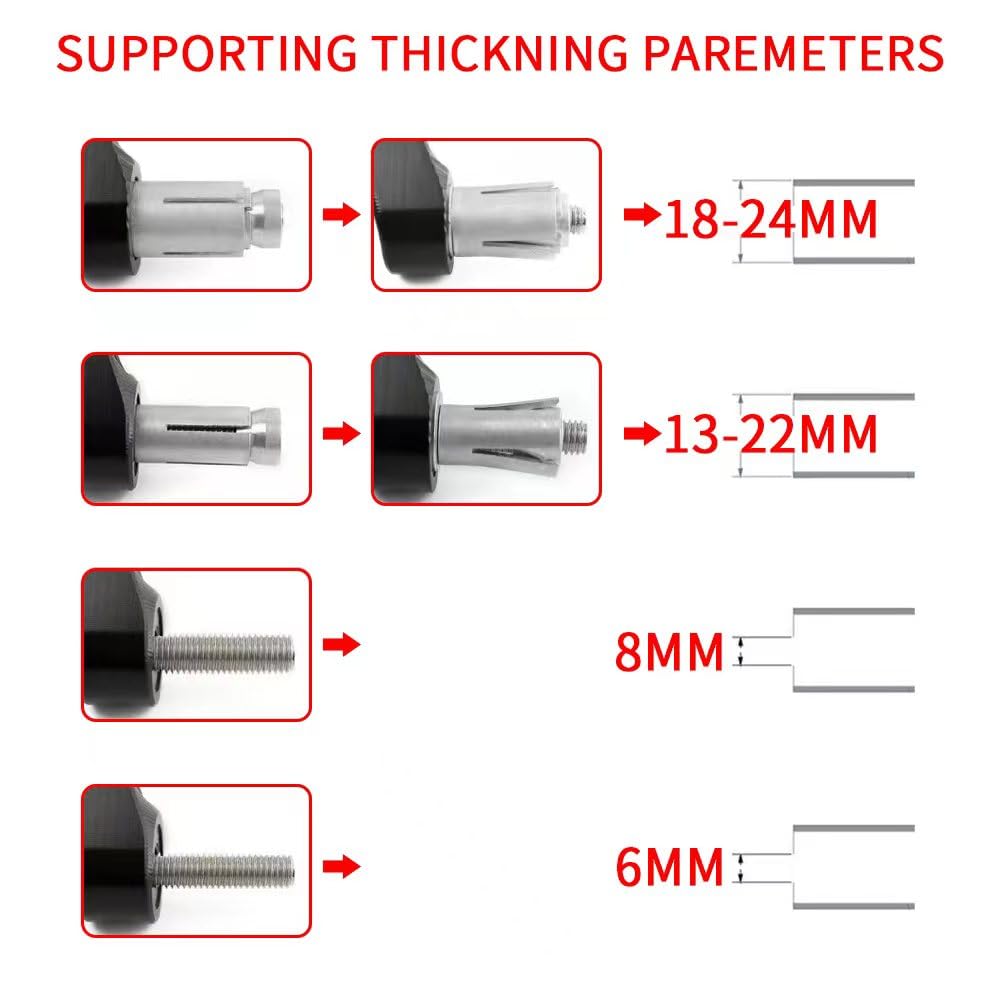 Premium Motorcycle Handle Bar End Grips & Plug Caps - Compatible with KTM 390 RC (2014-2023) | Durable Bike Accessories for Enhanced Grip & Safety | Perfect for Street Riding & Track Racing
