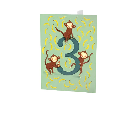 3 Years Old Birthday Greeting Cards - Fun & Colorful Kids Birthday Cards for Toddlers - Perfect for Birthdays, Parties & Special Celebrations