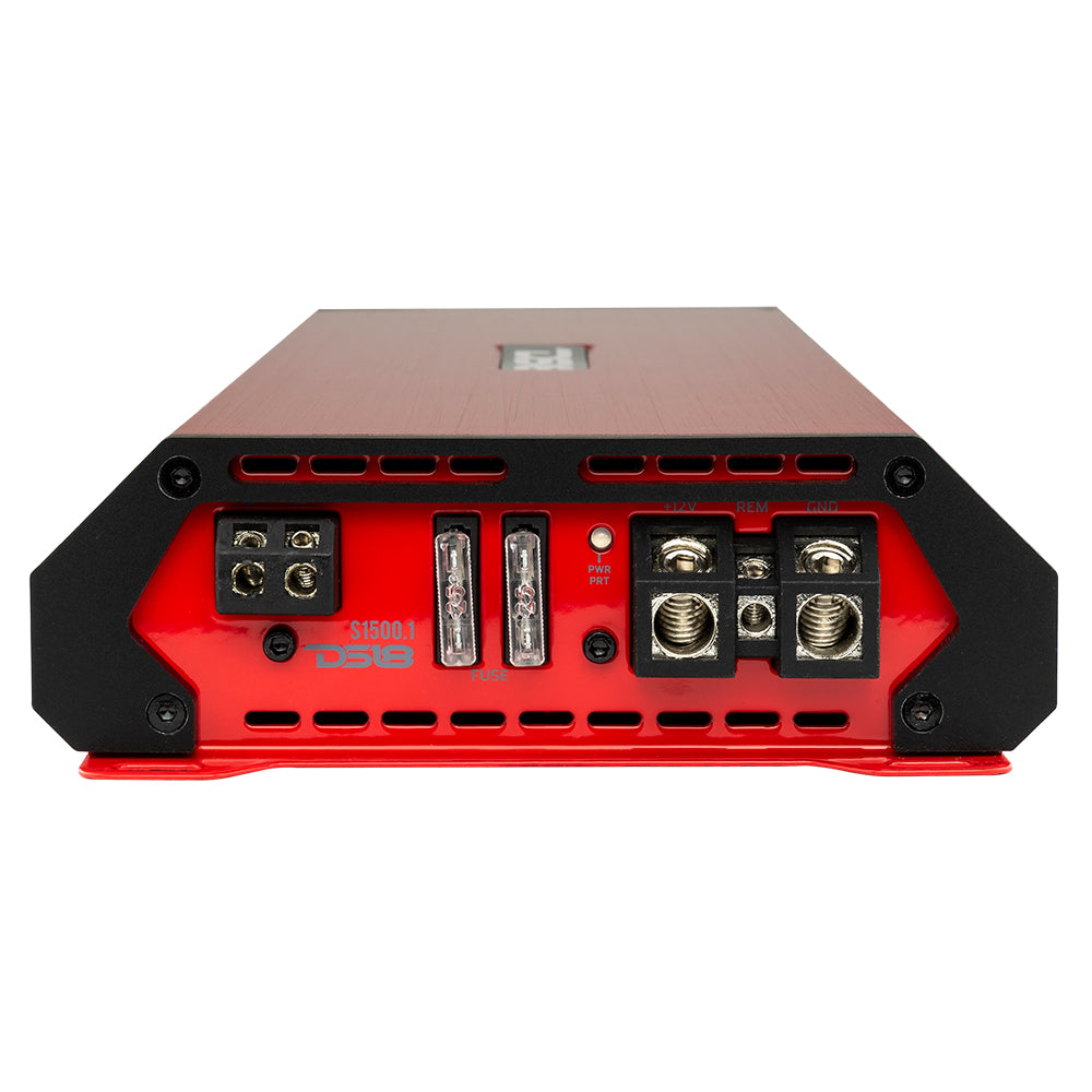 DS18 SELECT S 1500.1 Monoblock Amplifier - 1500W Class AB 1-Channel Car Audio Power Amp for Subwoofers & Bass Boost - Perfect for Car Audio Systems, Trucks & SUVs