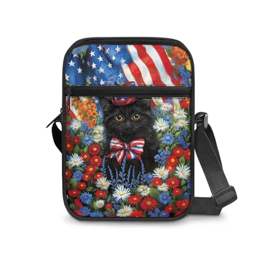 Cat Daisy American Flag