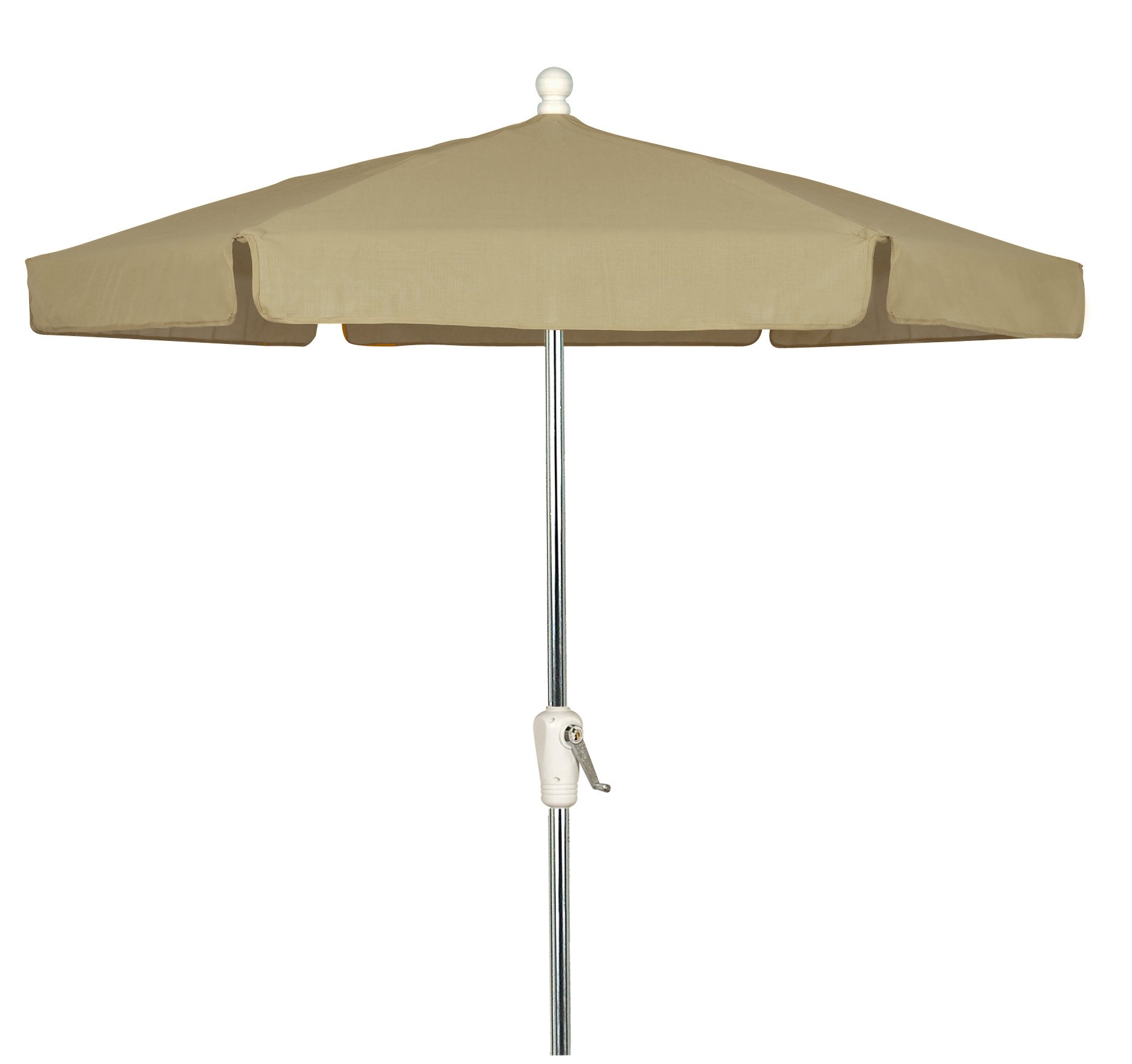7.5ft Beige Patio Umbrella with Push-Button Tilt & Aluminum Pole - Perfect for Outdoor Dining, Poolside Lounging, and Garden Relaxation