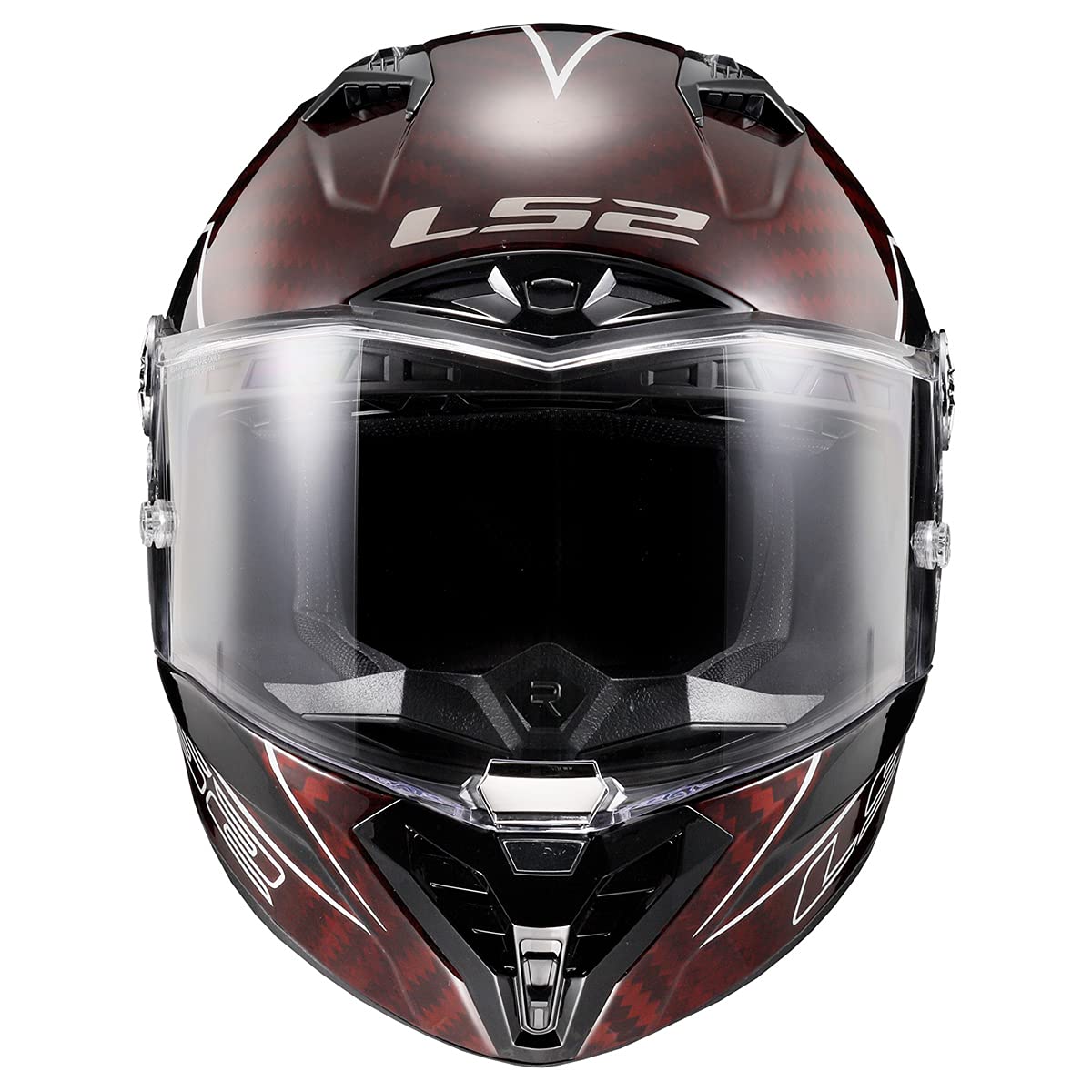 LS2 Thunder Carbon Lightning Motorcycle Helmet (Gray/Black) - 2X-Large - Lightweight & DOT Certified for Street Biking & Cruiser Riders