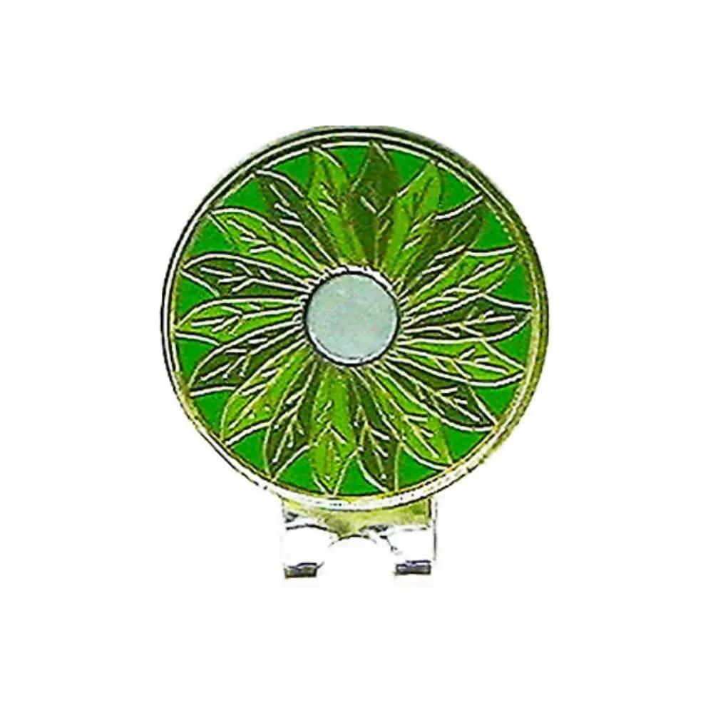 Floral Golf Ball Marker with Crystal & Hat Clip for Women's Golf Accessories