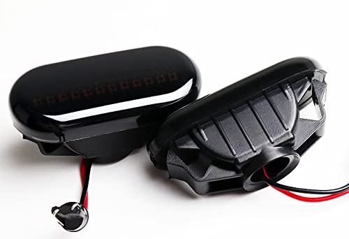 HYPERSPEED Smoke Lens Amber LED Front Side Marker Lights & Turn Signal Lamp Assembly (2PCS) - Compatible with Honda Civic, Accord, Fit, Jazz, CR-V, Odyssey & Acura RSX - Durable Car Replacement Parts & Accessories for Enhanced Visibility & Style