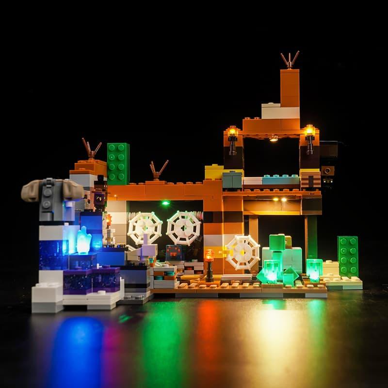 LEGO Minecraft The Badlands Mineshaft 21263 Light Kit - DIY Building Blocks Lighting Set for Kids & Adults - Perfect for Bedroom Decor, Gaming Room, and LEGO Displays