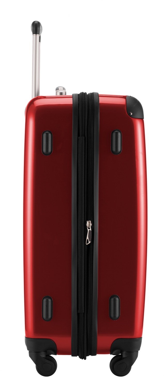 Premium Red Hand Luggage Carry-On Suitcase 65cm - Lightweight & Durable for Business Travel & Weekend Getaways