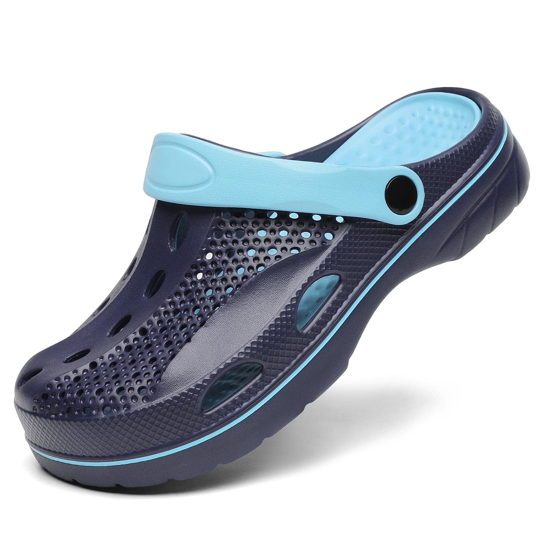 **SOSOWHLTE Arch Support Clogs for Men & Women - Slip-On Garden Shoes with Removable Cushion Insole - Comfortable Outdoor Beach Slippers for Walking, Gardening & Relaxing**