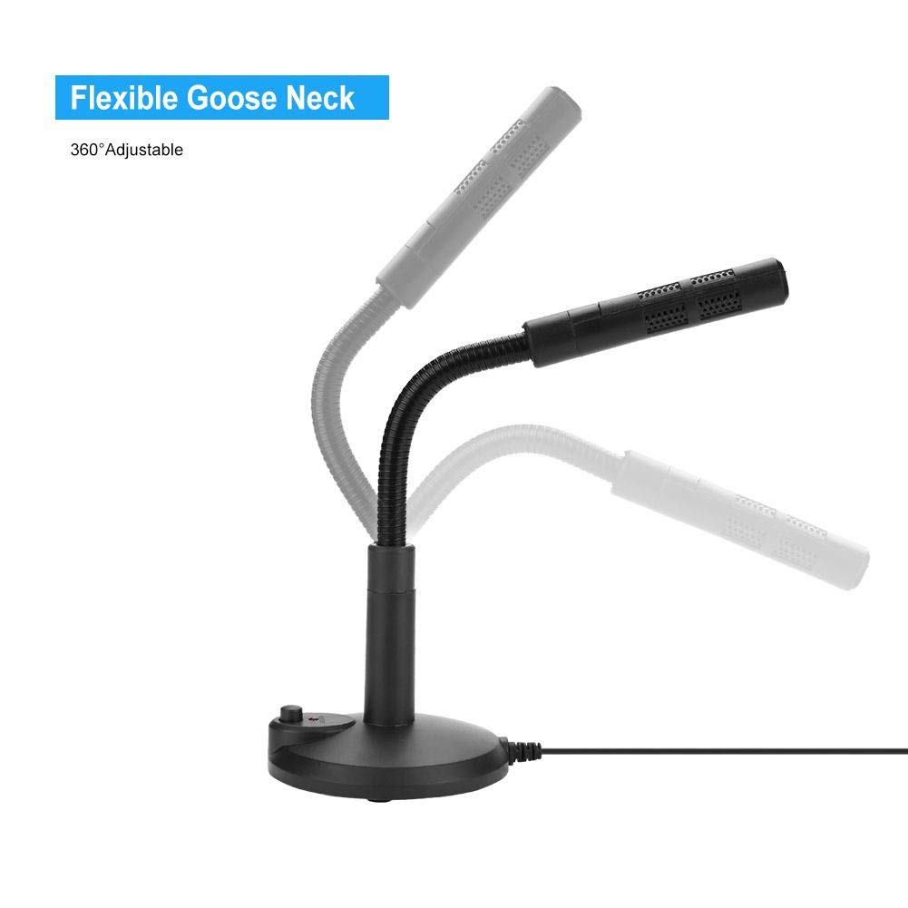 Professional USB Microphone for PC & Computer - Omnidirectional Plug & Play Condenser Mic for Recording, Podcasting, Gaming, Zoom Calls & Online Chatting - Perfect for Home Office, Streaming & Voiceovers