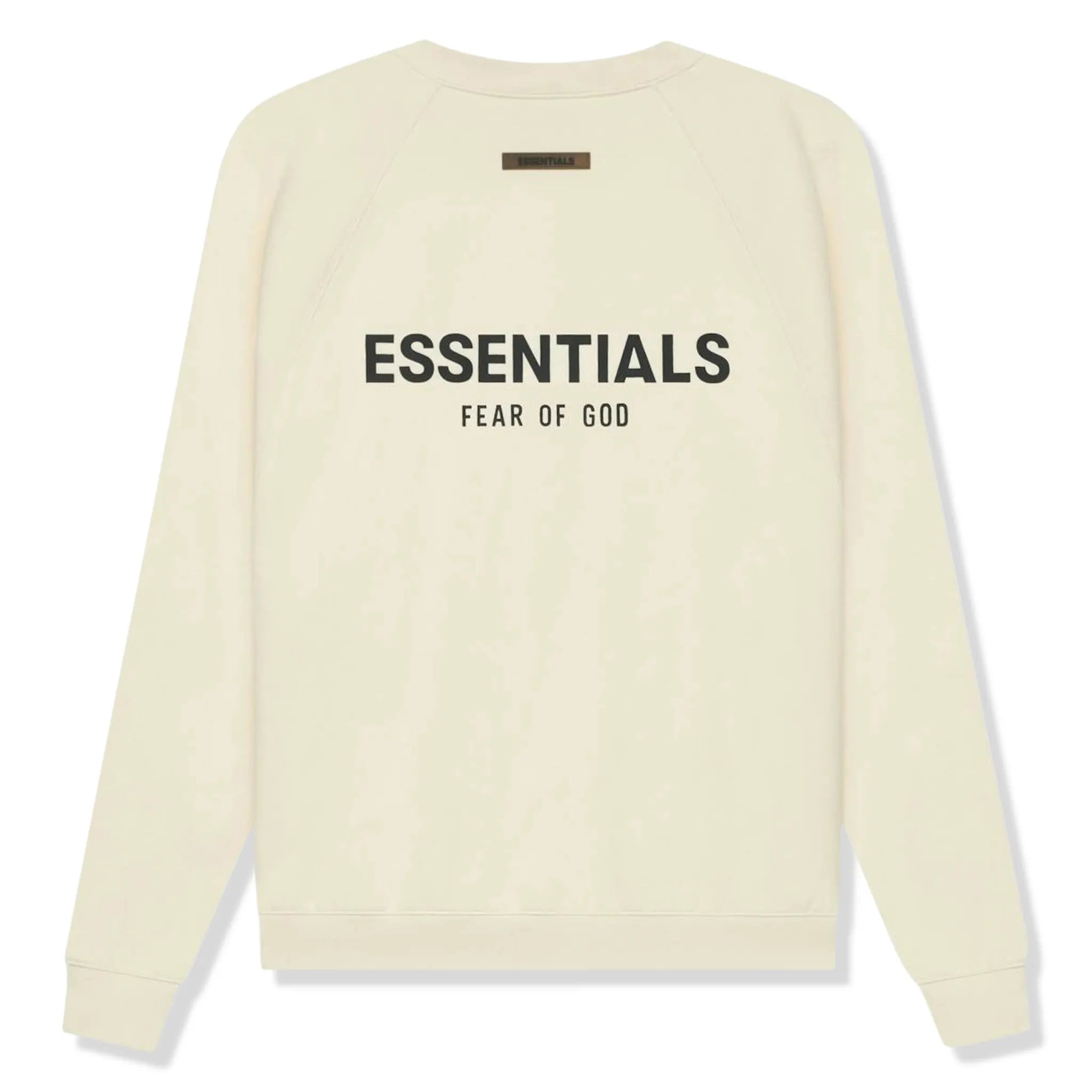 Fear of God Essentials Buttercream Crewneck Sweatshirt (SS21 Collection) - Casual Streetwear for Men, Perfect for Everyday Wear & Layering