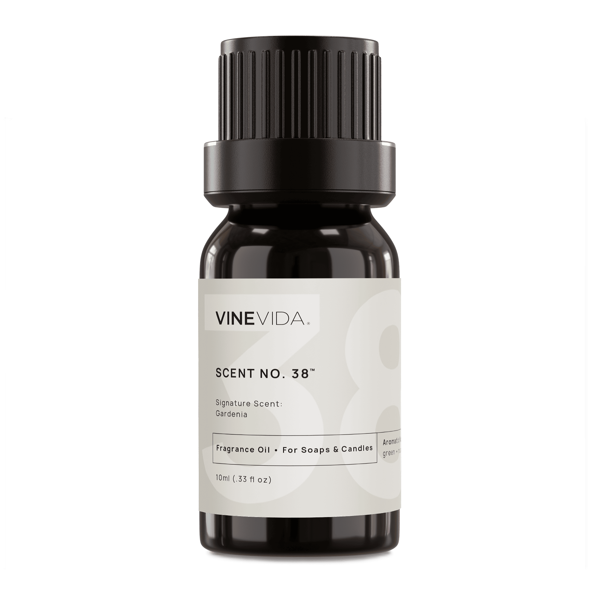 Premium No. 38 Gardenia Fragrance Oil for Handmade Soaps, Candles & Diffusers - Floral Scent for Home Spa, Relaxation & Aromatherapy