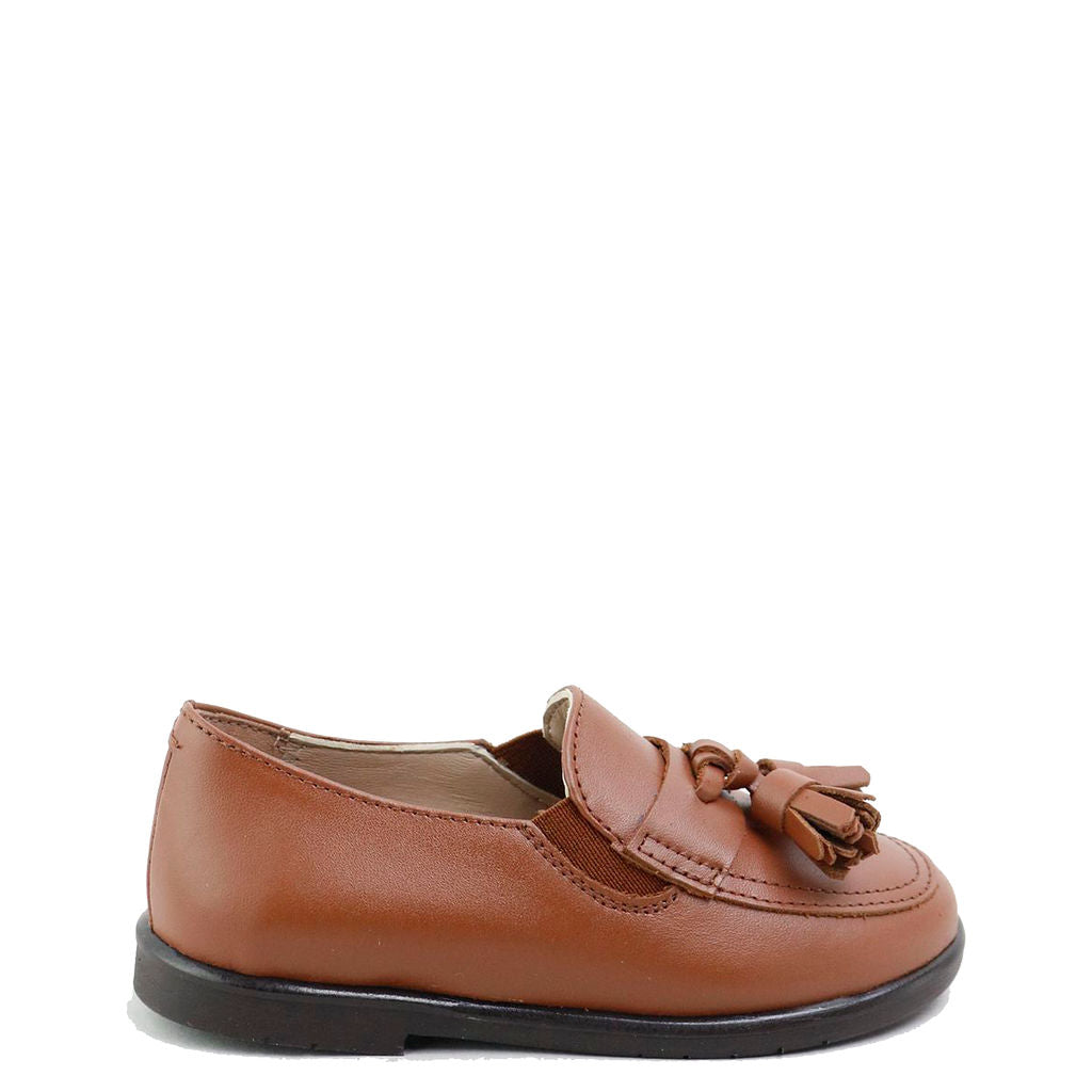 Camel Tassel Loafers for Women - Comfortable Slip-On Dress Shoes with Decorative Tassels - Perfect for Office, Business Casual & Formal Occasions