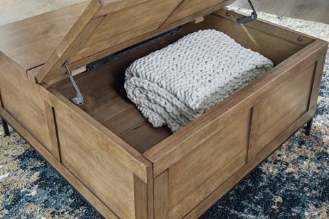 Torlanta Coffee Table T686 9 - Modern Wooden Coffee Table for Living Room, Home Decor & Office Use - Stylish Center Table with Storage Shelf for Small Spaces