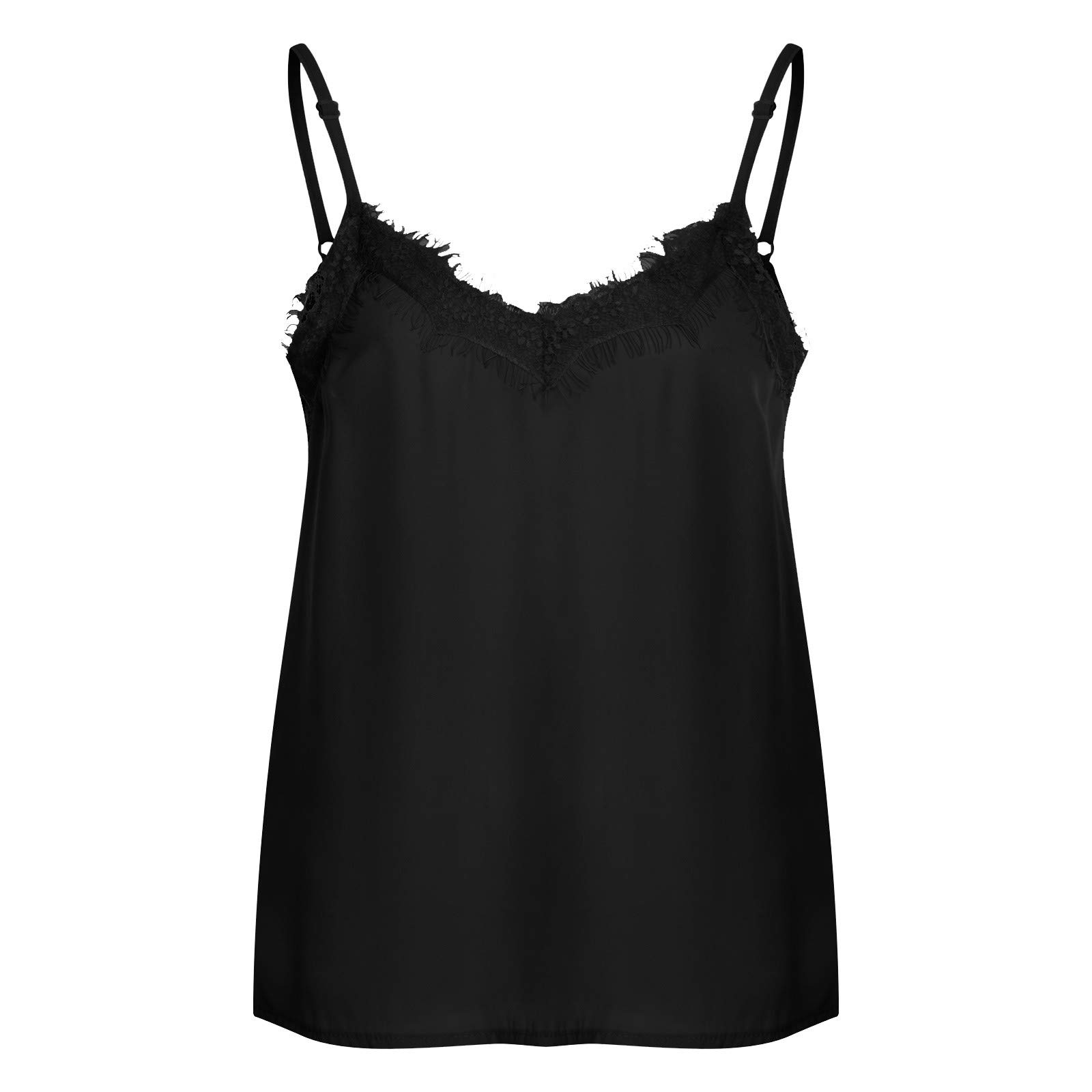 Women's Summer Lace V-Neck Camisole Top - Sexy Sleeveless Cross Back Vest for Casual Wear | Beach Outfits, Date Night, Layering Under Blazers