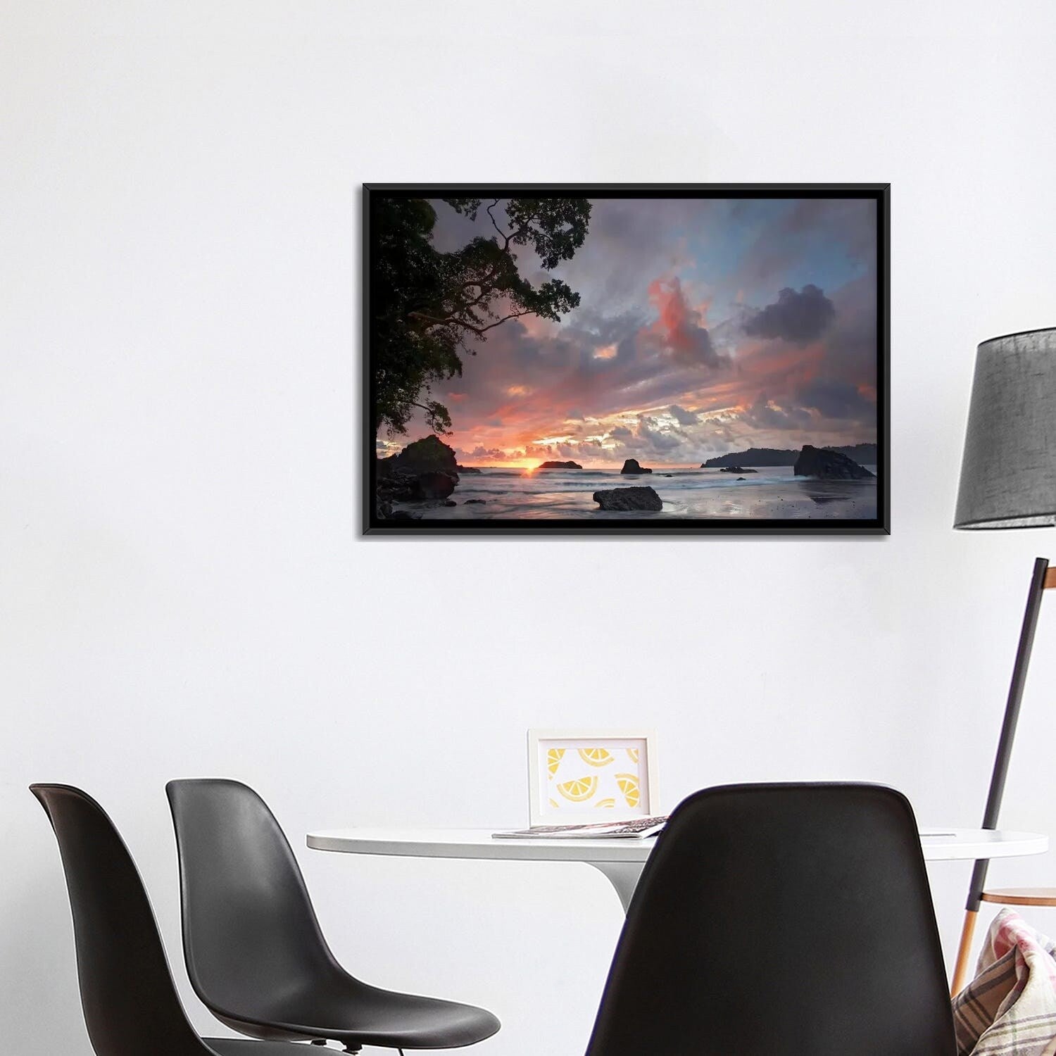 Tim Fitzharris Framed Wall Art - Stunning Beach & Coastline Landscape of Manuel Antonio National Park, Costa Rica | Perfect for Living Room, Office & Coastal Decor