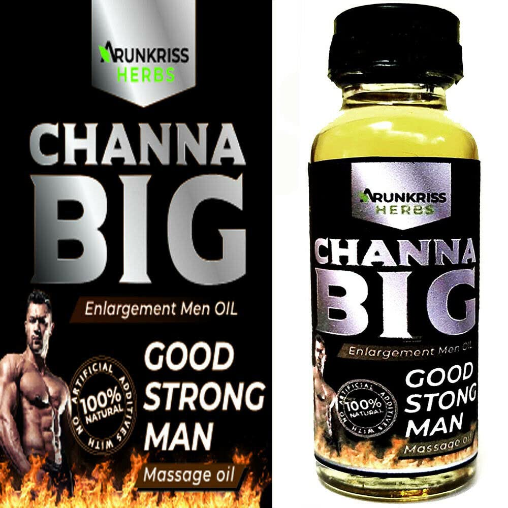Arunkriss Natural Male Enhancement Oil - Penis Enlargement & Longer Lasting Performance - Herbal Massage Oil for Men - Intimate Couples Use & Sensual Massage