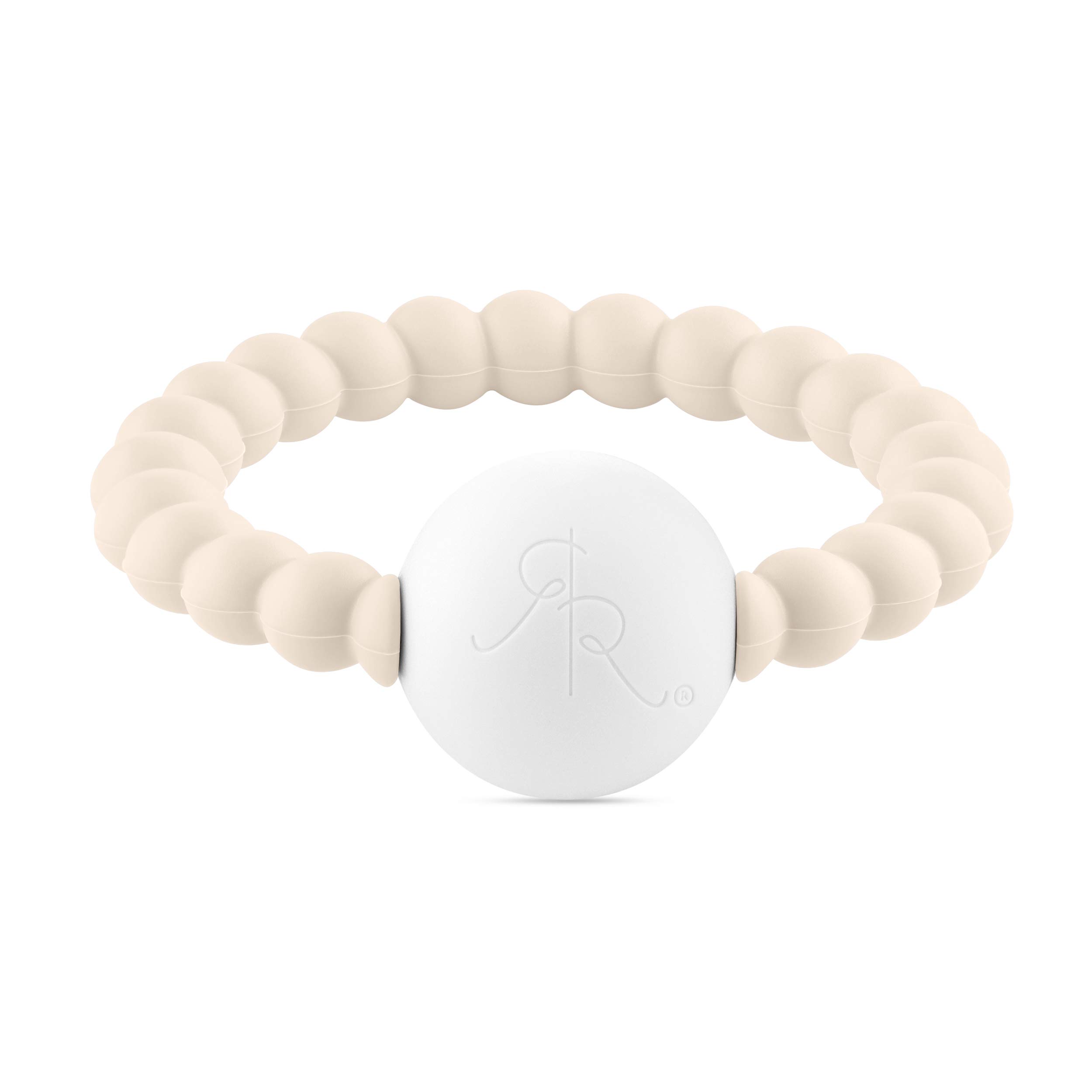 Ryan and Rose Cutie Teether Rattle - Ivory Baby Teething Toy with Soothing Bumps | Perfect for Newborns & Infants | Sensory Toy for Gum Relief & Early Development