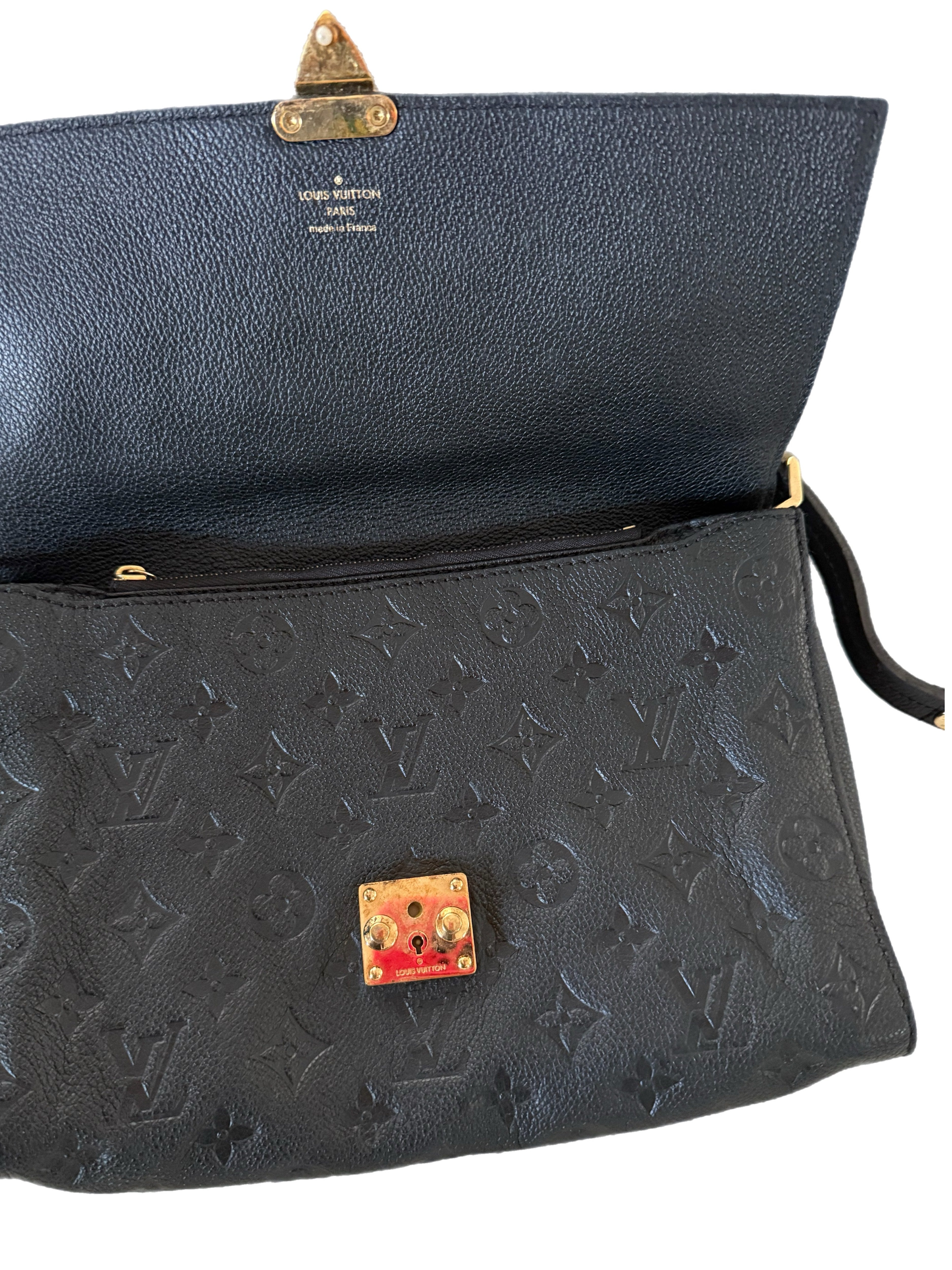 Louis Vuitton Empreinte Fascinante Leather Shoulder Bag - Black Luxury Handbag for Women | Perfect for Work, Travel & Evening Events