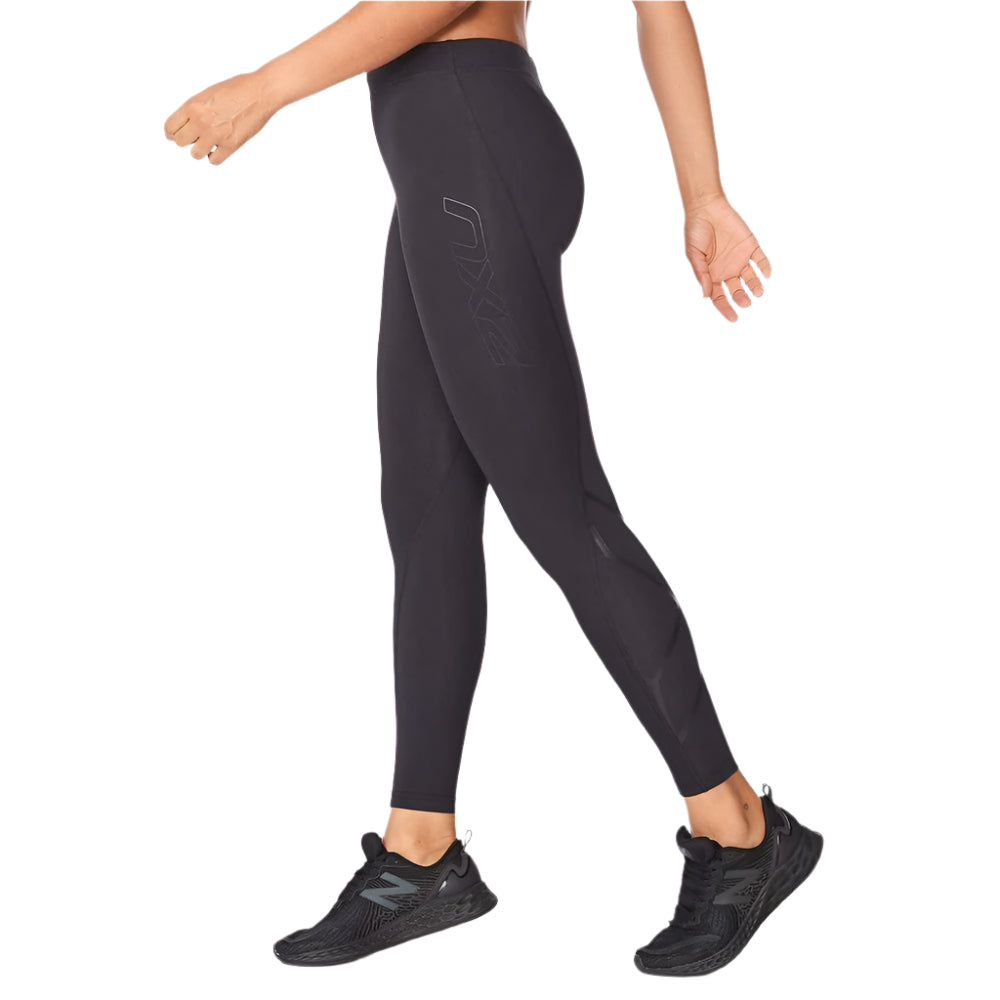 2XU Women's Core Compression Tights - High Performance Workout Leggings for Running, Yoga & Gym - Moisture Wicking & Muscle Support