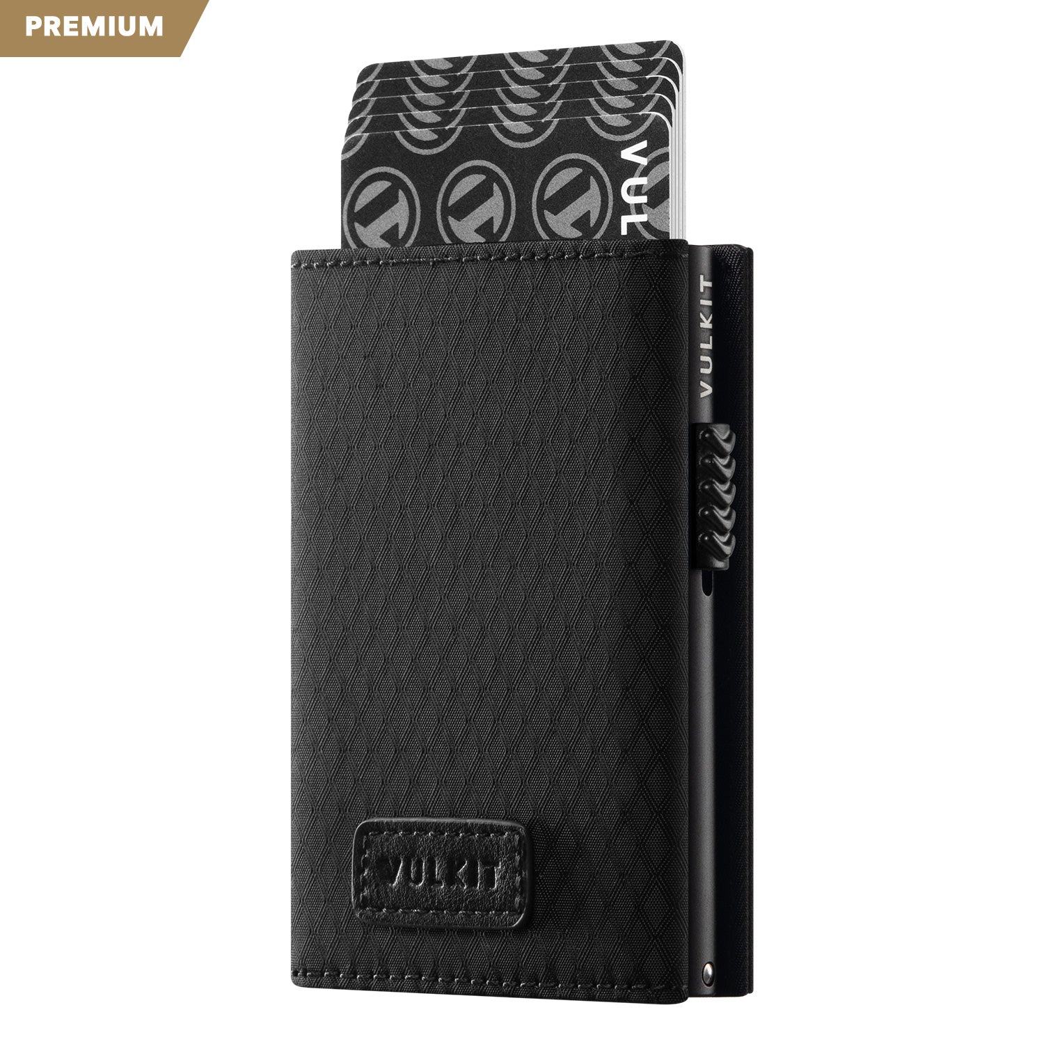 VC302F Waterproof Tri-Fold Wallet with Side Slider Mechanism, Back Zipper Slot & Magnetic Closure - Durable RFID Blocking Fabric for Men & Women - Perfect for Travel, Business & Everyday Use