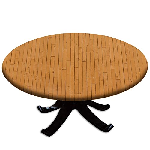 Wood Grain Fitted Tablecloth-10