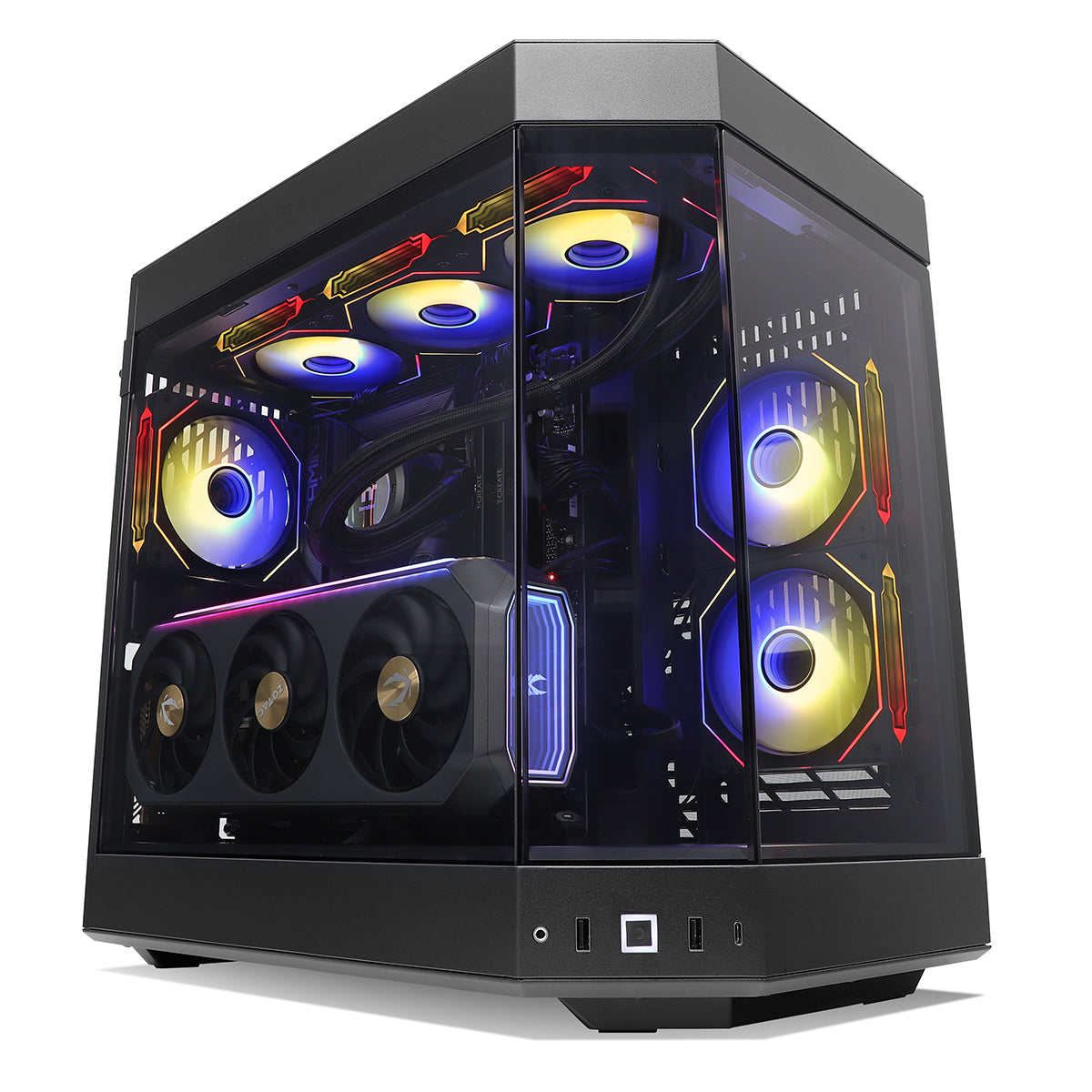 Abyssal LUX High-Performance Gaming PC with RTX 5090 & Ryzen 7 9800X3D - Ultimate 4K Gaming, VR Ready, and Streaming Setup for Professional Gamers
