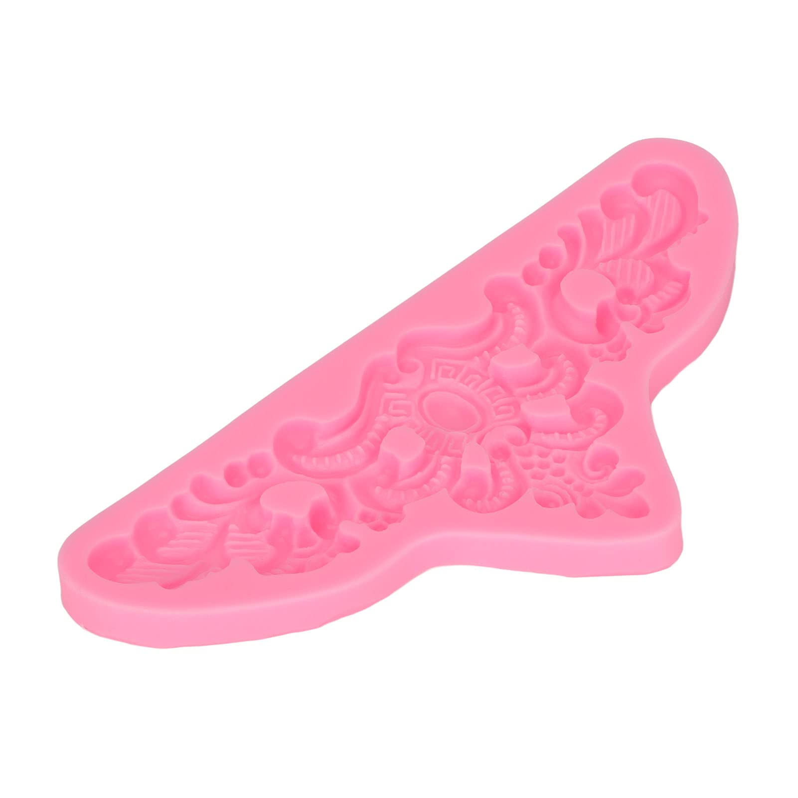 BTIHCEUOT Embossed Pattern Silicone Molds - Pink Fondant & Chocolate Molds for DIY Cake Decorating, Baking, Candy Making - Perfect for Birthdays, Weddings & Home Baking Projects